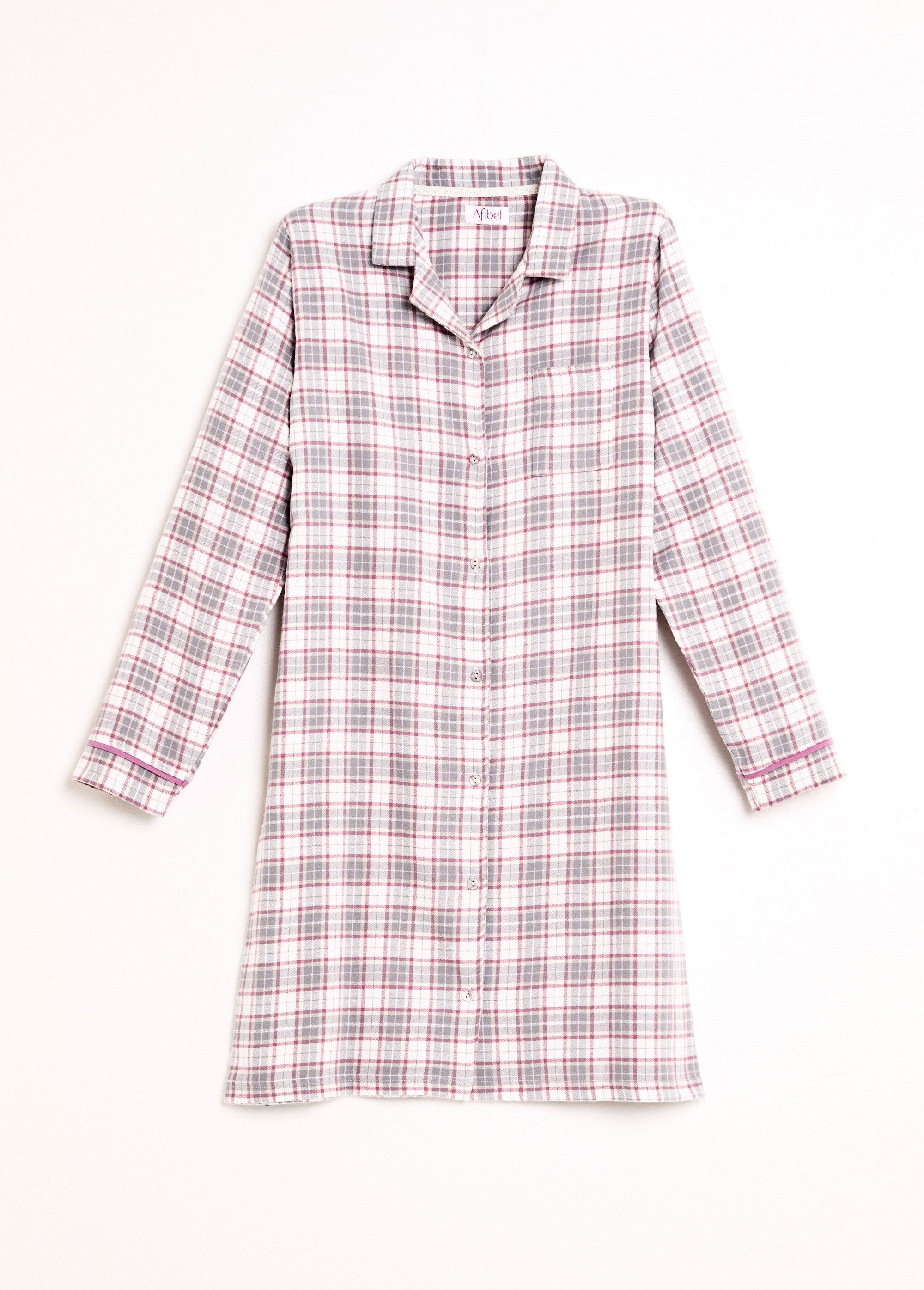Nachthemd_in_flanel_geruit_geborsteld_katoen_Ecossais_gris_AP1_slim