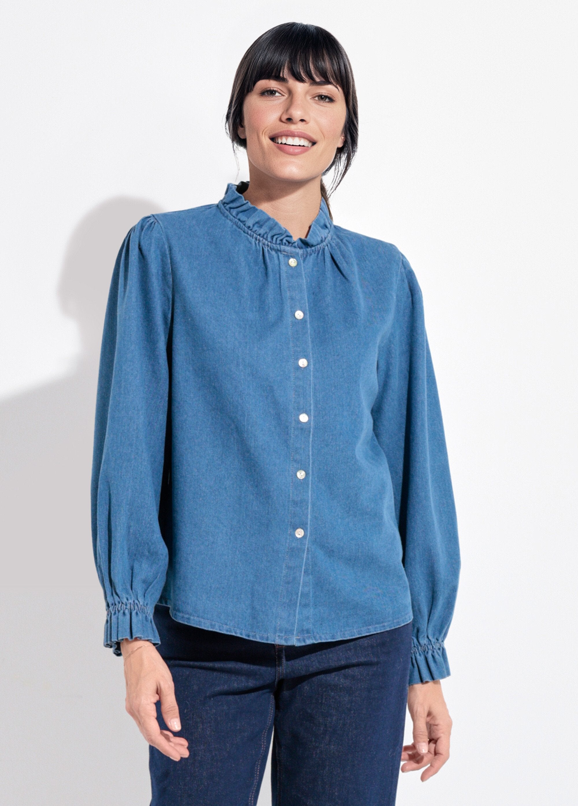 Denim_overhemd_met_knoopsluiting,_kraag_met_ruches_Denim_FA1_slim