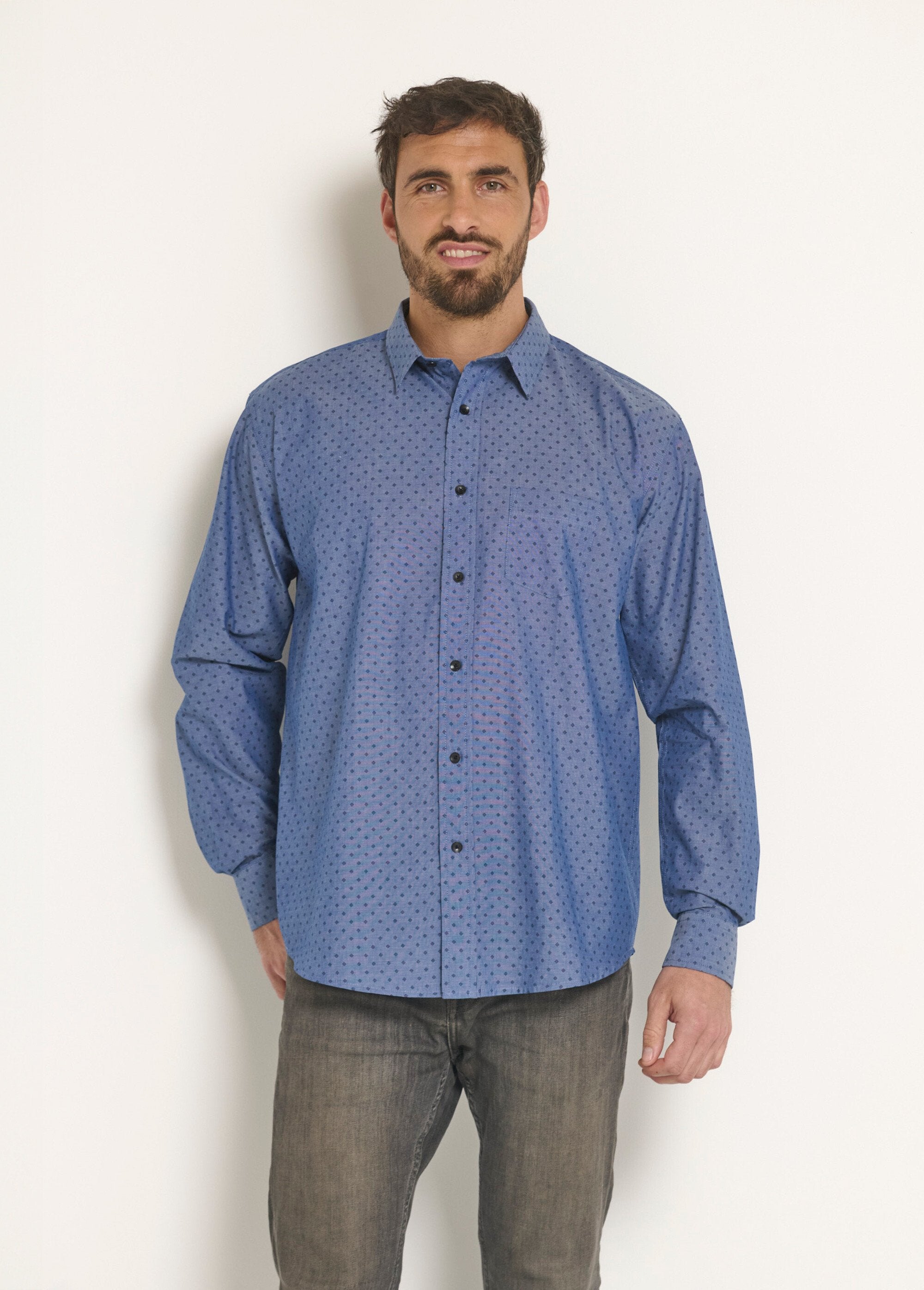 Chambray_overhemd_met_print_Bleu_FA1_slim