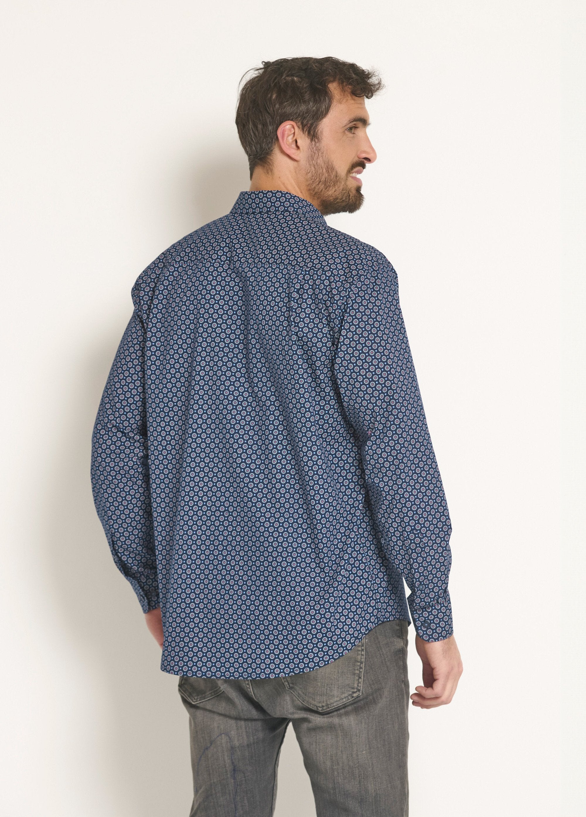 Geometrisch_shirt_met_lange_mouwen_Marine_DO1_slim