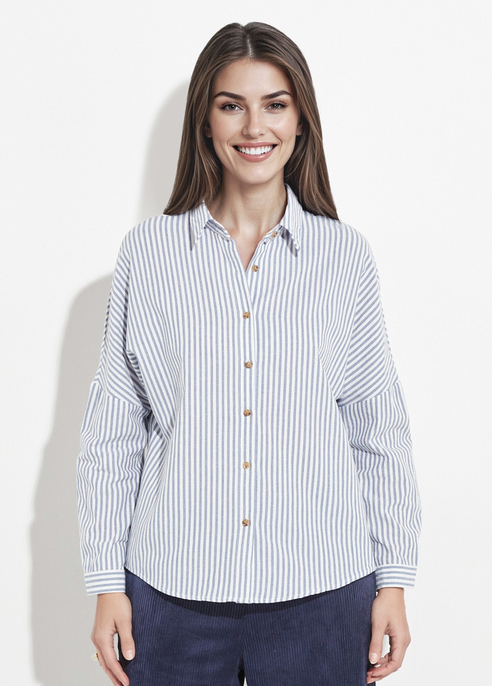 Gestreepte_blouse_met_loshangende_schouders_Raye_bleu_FA1_slim