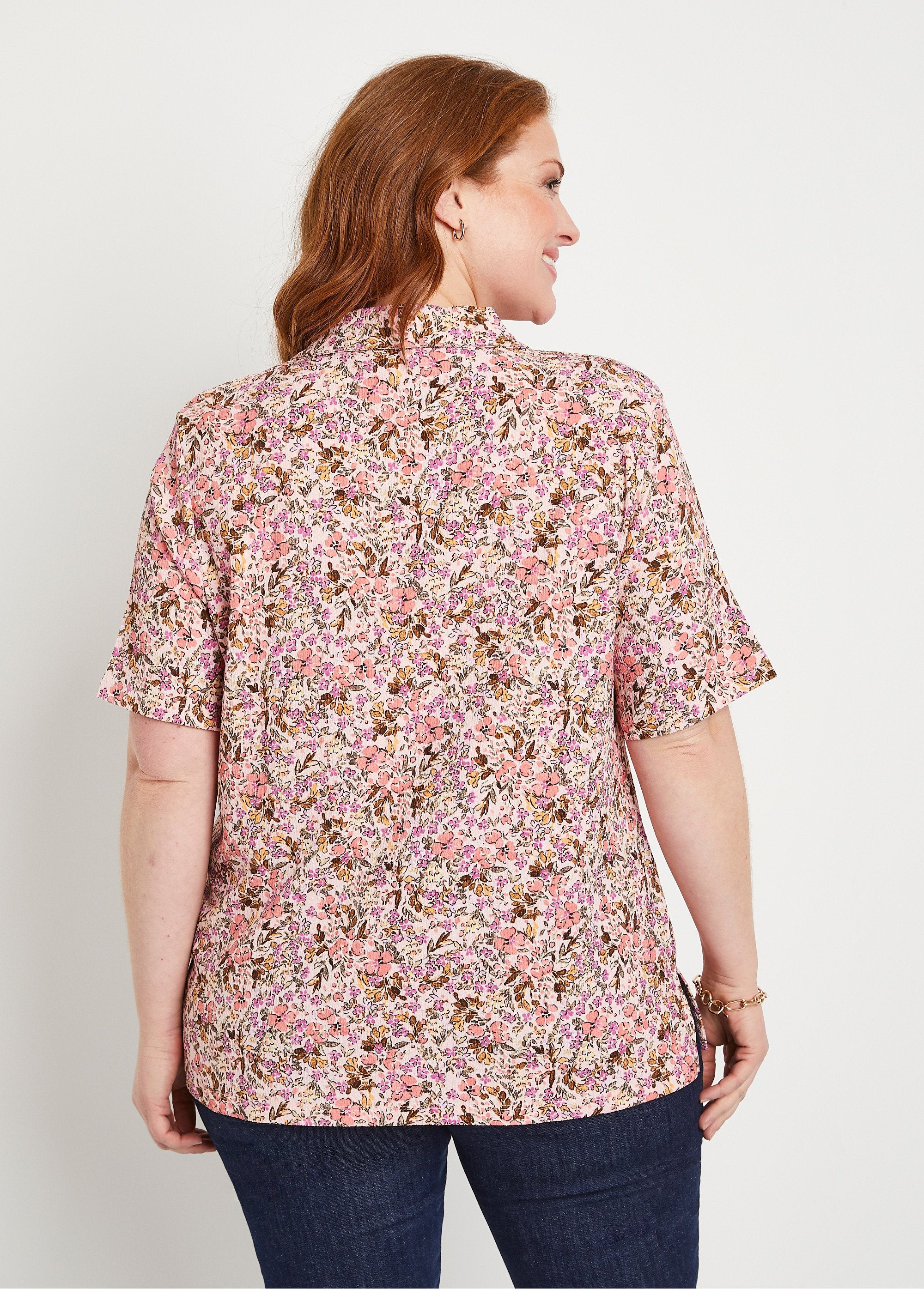 Gebloemde_crêpe_lange_blouse_Roze_en_oranje_DO1_curvy