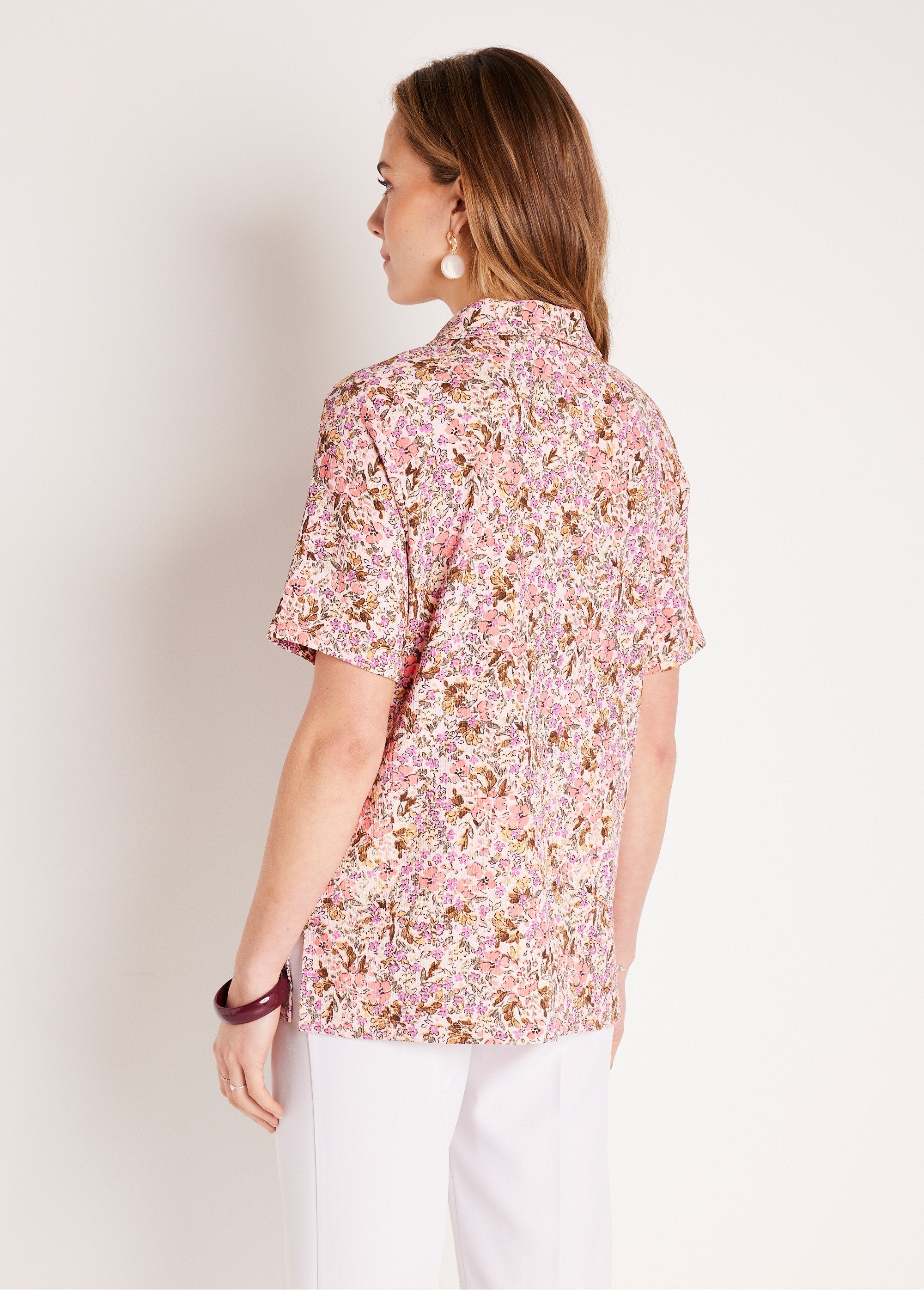 Gebloemde_crêpe_lange_blouse_Roze_en_oranje_DO1_slim