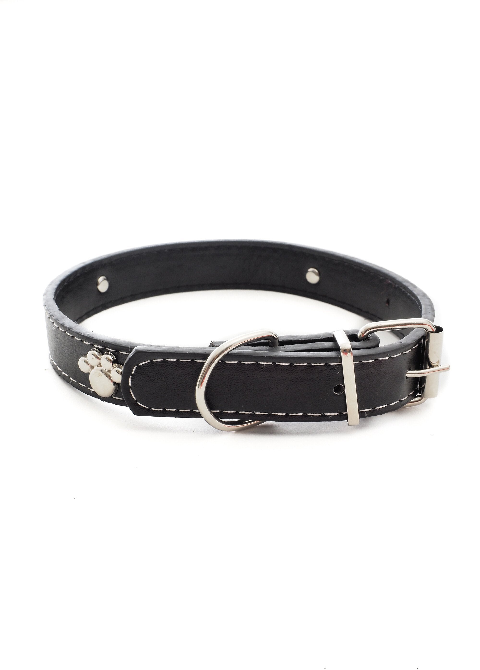 Dierenhalsband_met_pootjesmotief_Noir_FA1_slim