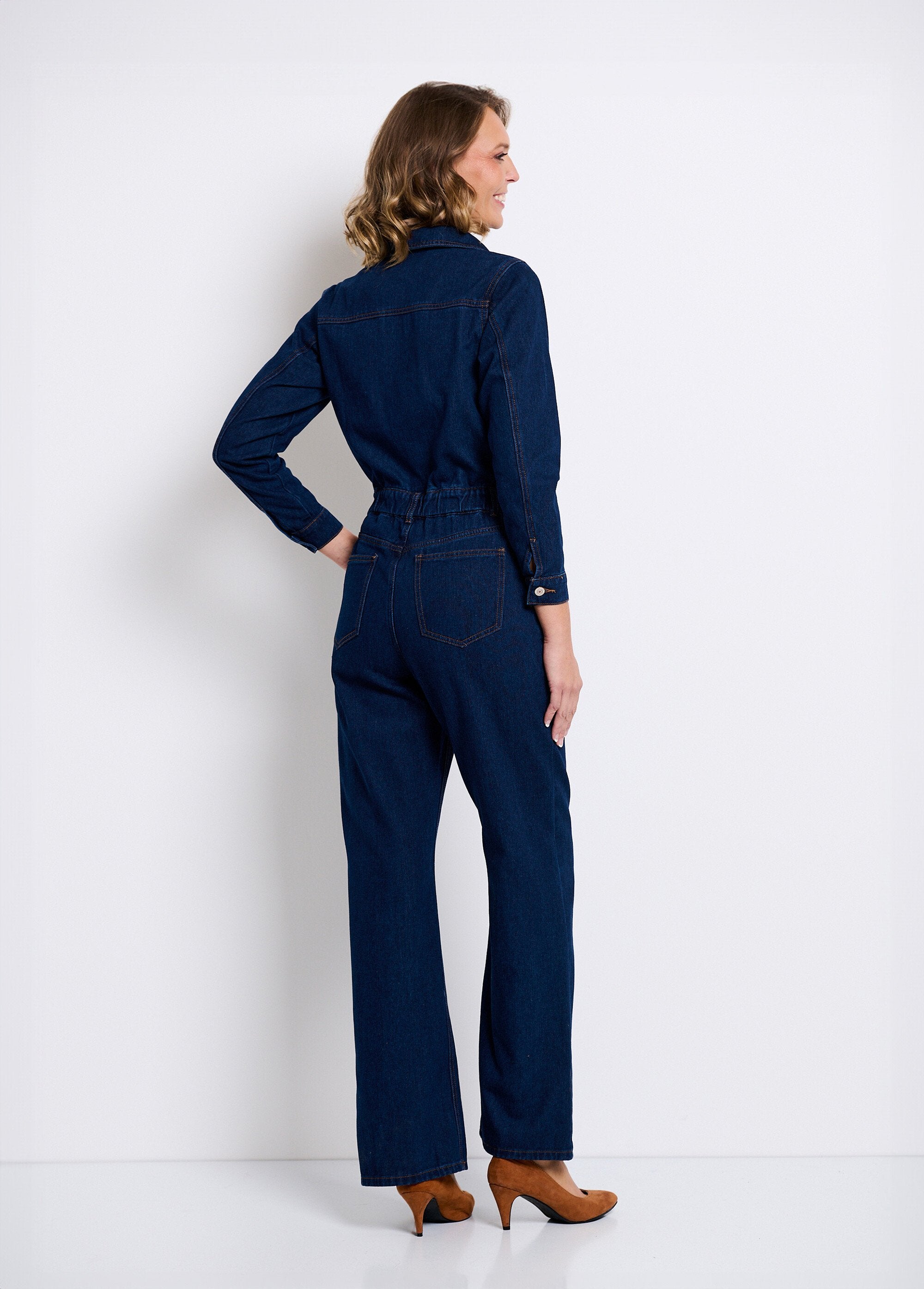 Raw_denim_jumpsuit_met_elastiek_in_taille_Bleu_brut_DO1_slim