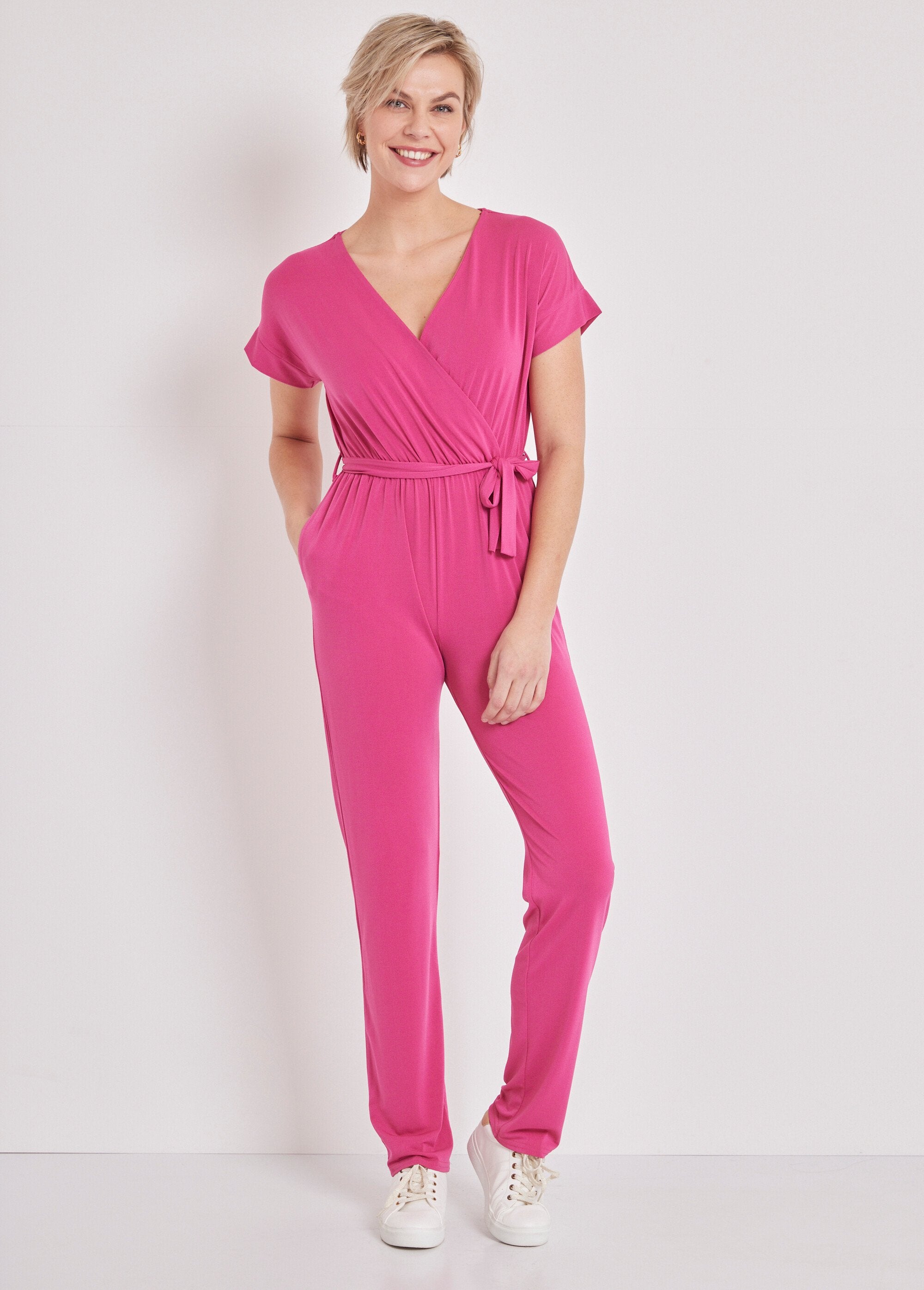 Broek_jumpsuit_in_stretch_breisel_Fuchsia_FA1_slim