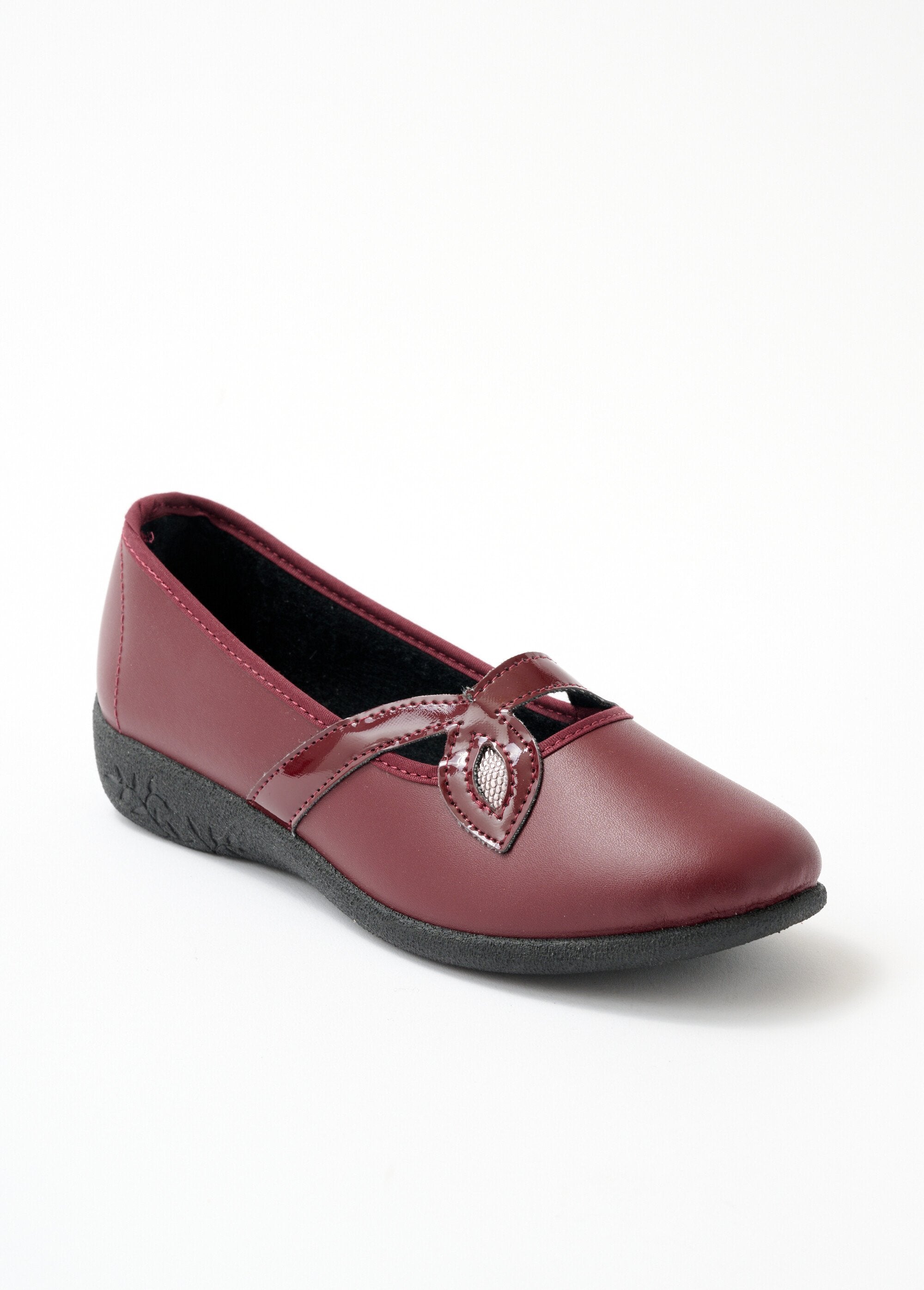 Comfortwijdte_leren_cross-over_ballerina's_Bordeaux_FA1_slim