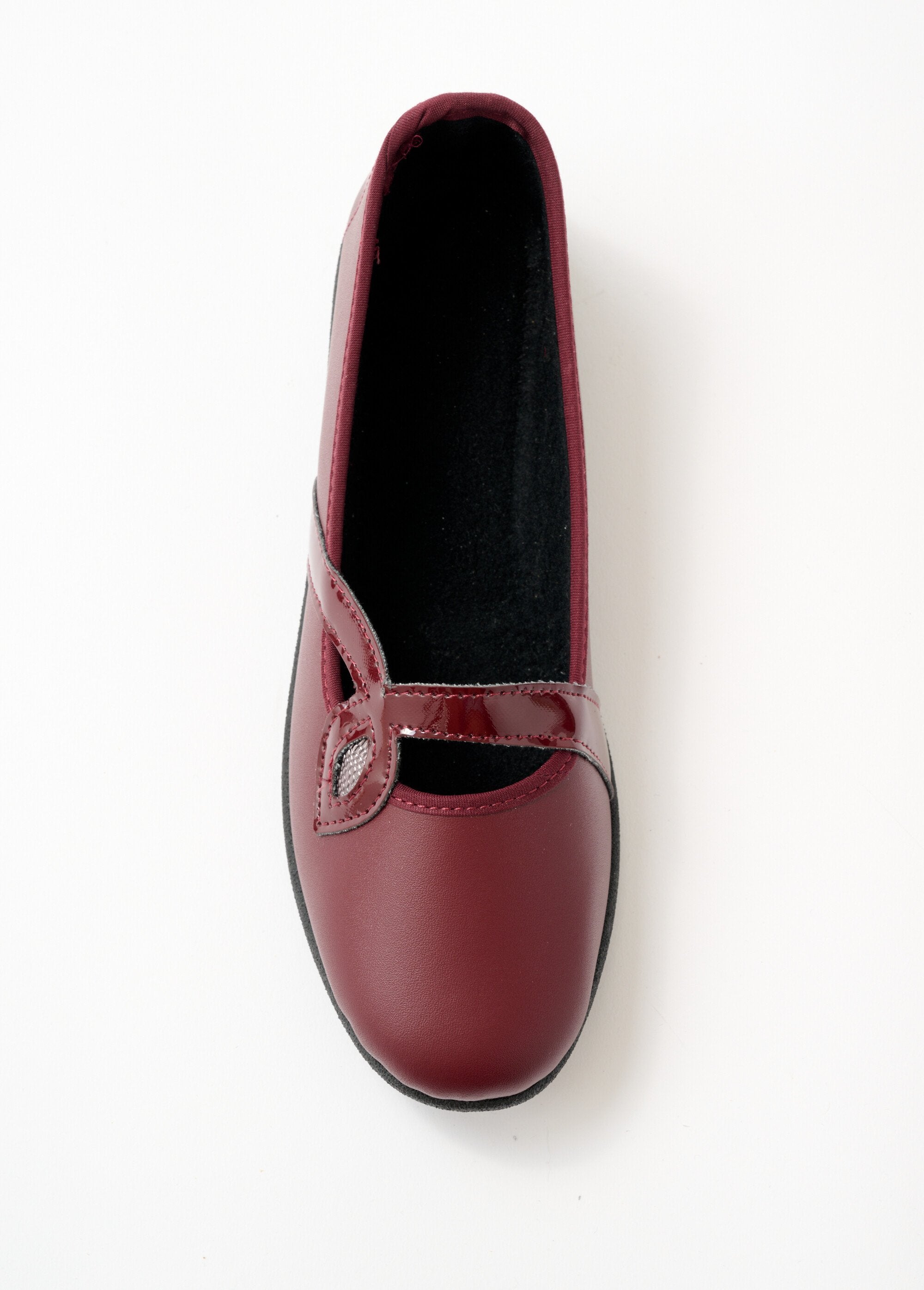 Comfortwijdte_leren_cross-over_ballerina's_Bordeaux_OV1_slim