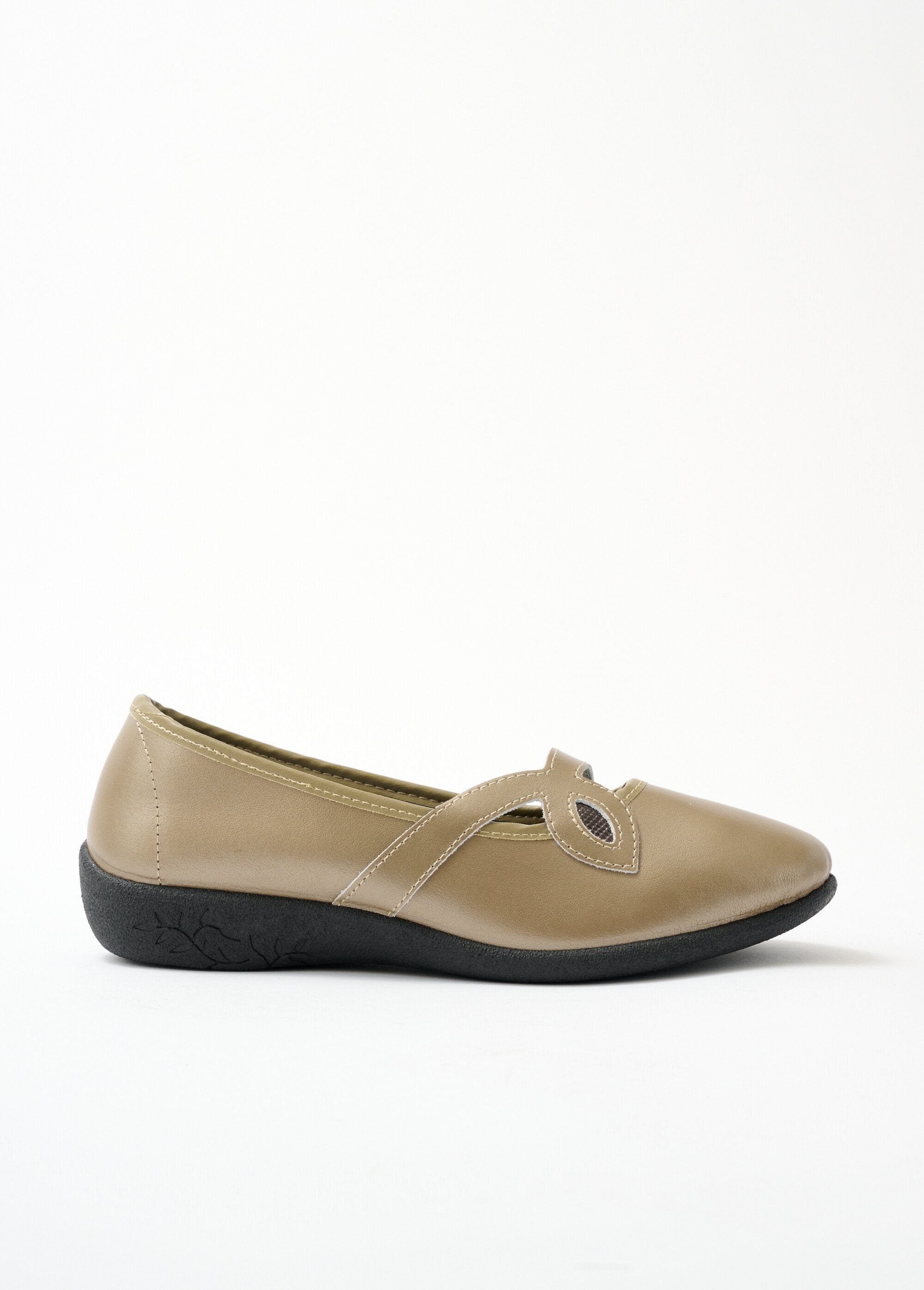 Comfortwijdte_leren_cross-over_ballerina's_Bronzen_DR1_slim