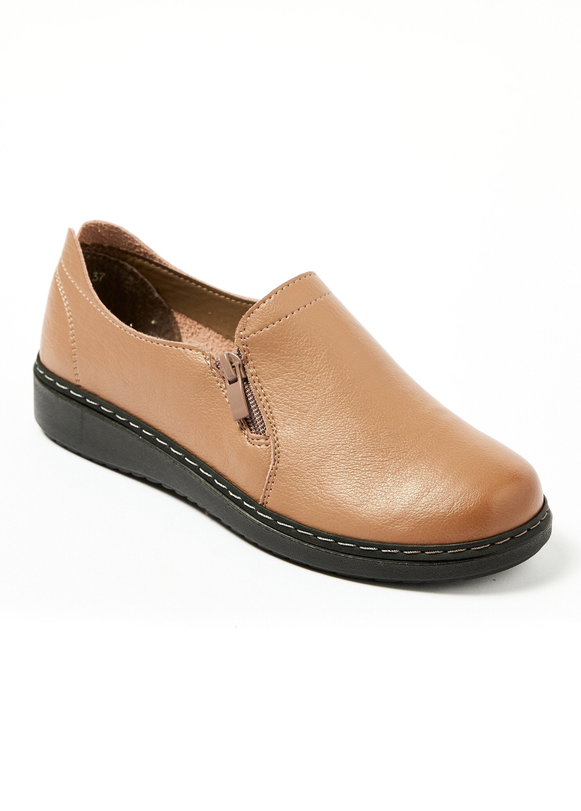 Derby's_loafers_met_rits_Taupe_FA1_slim
