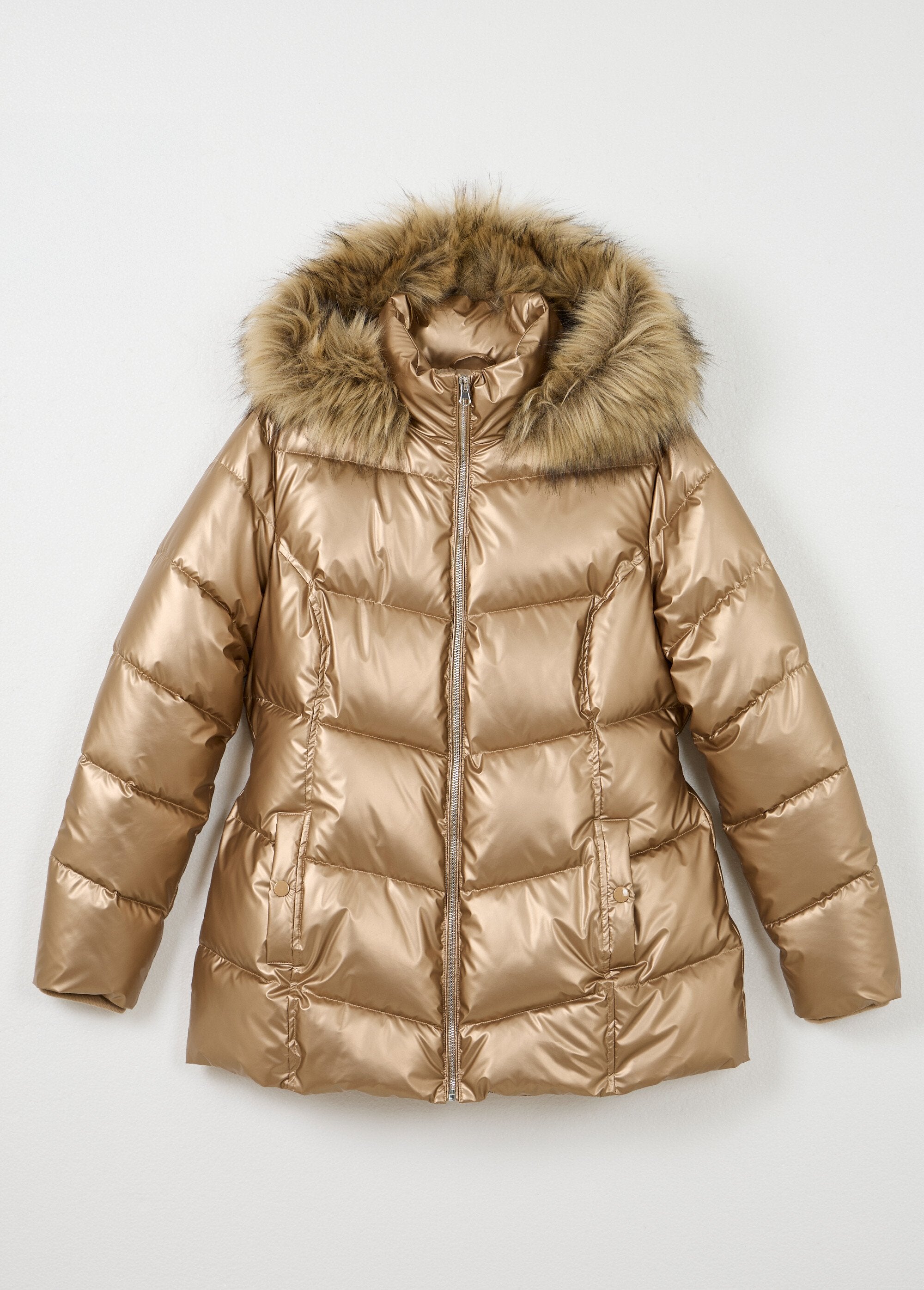 Gewatteerd_kort_jack_met_capuchon_met_metallic-effect_Dore_AP1_slim