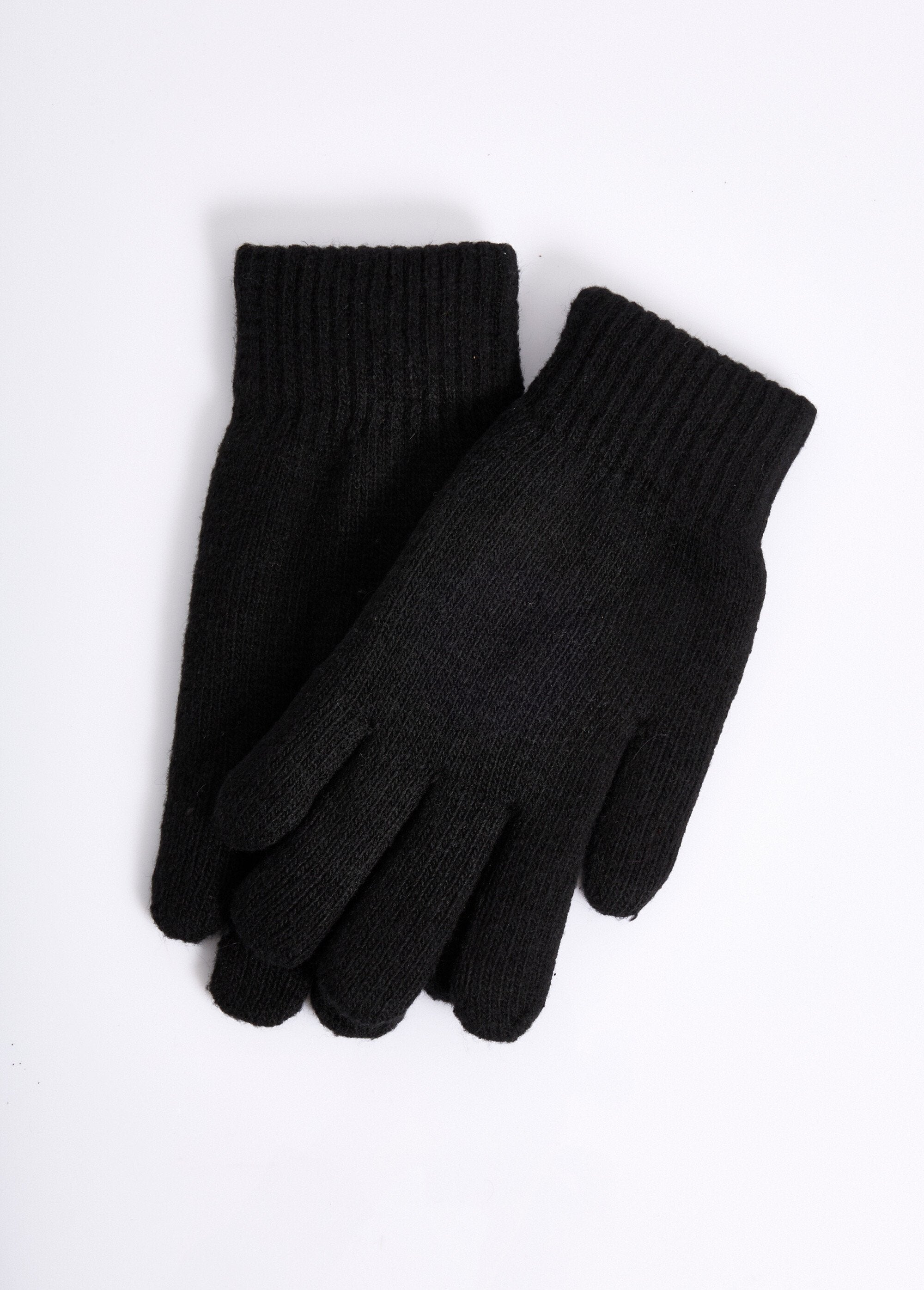 Gants_chauds_maille,_poignet_bord_cotes_Noir_FA1_slim
