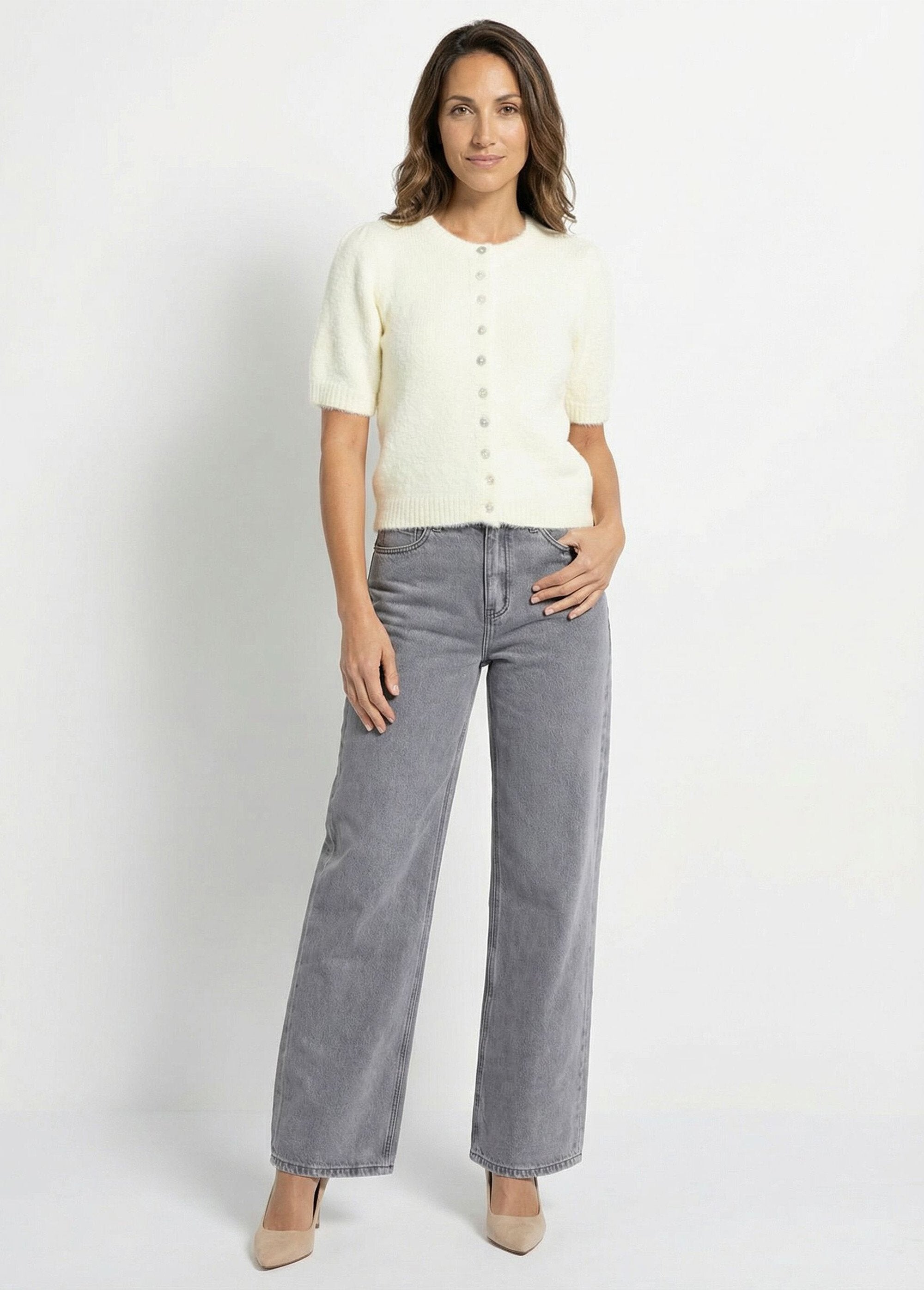 Wollen_vest_met_korte_mouwen_Jaune_SF1_slim