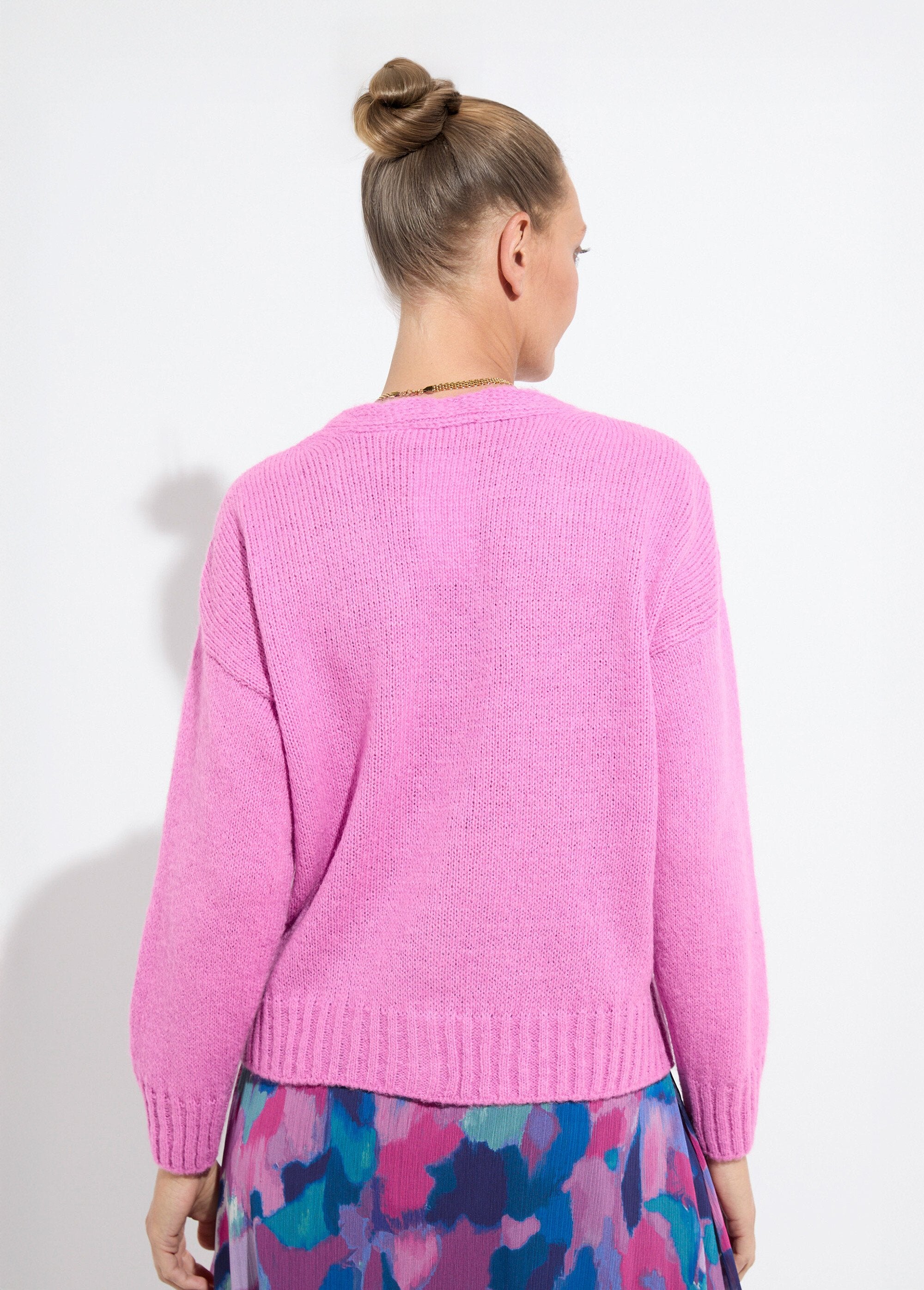 Gilet_col_V_boutonné_mélange_mohair_Magenta_DO1_slim