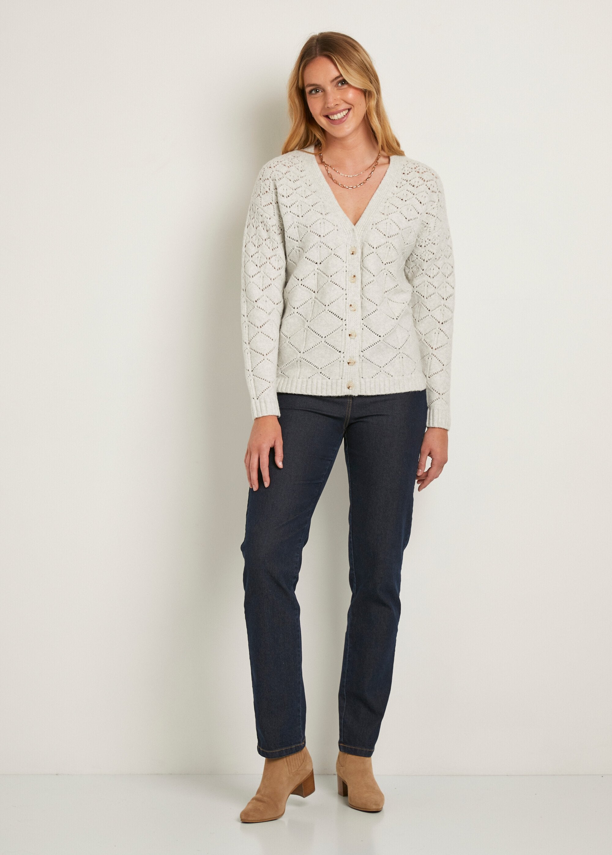 Kort_vest_met_V-hals_en_knopen,_effen_Gris_SF1_slim