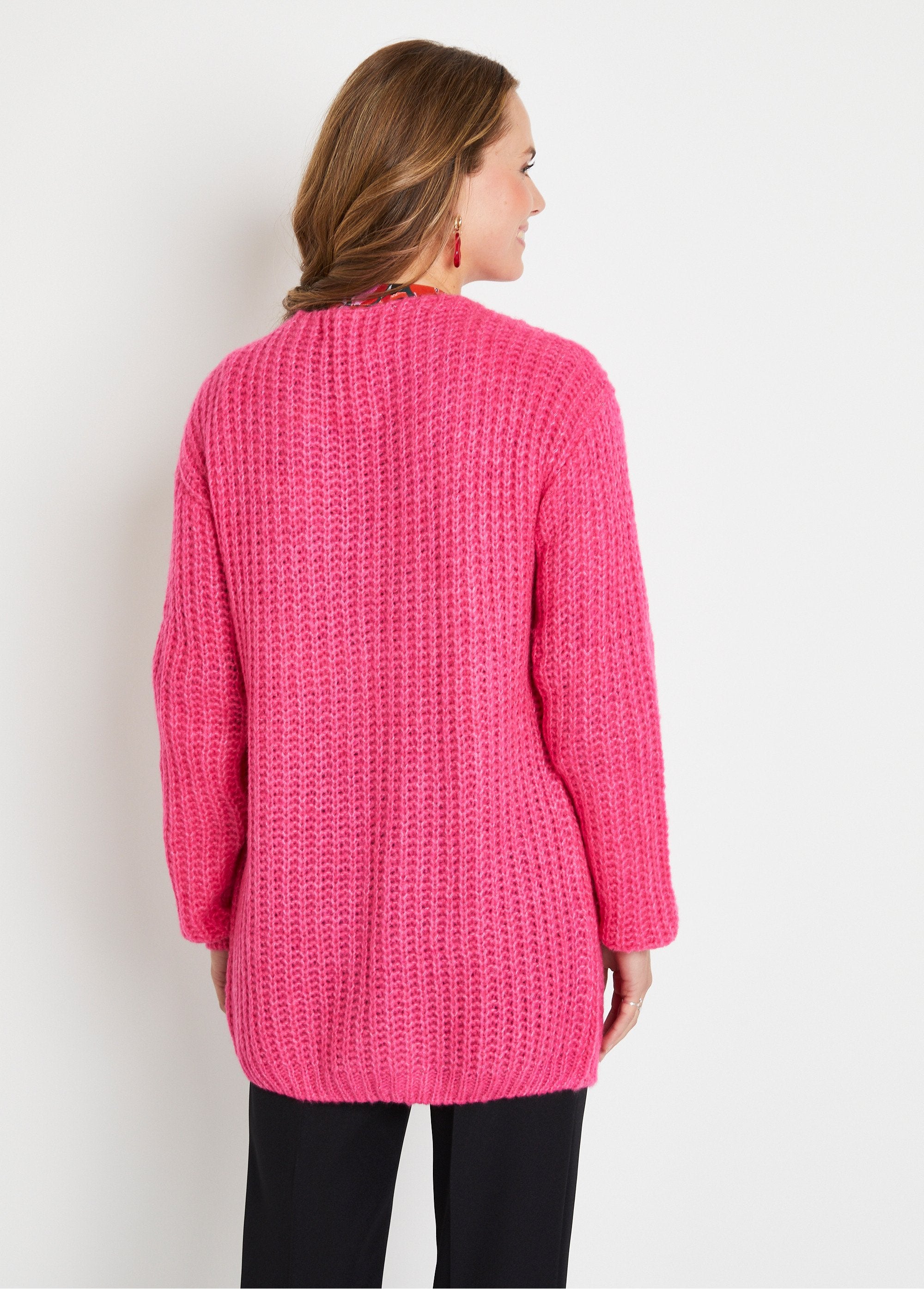 Effen_lang_vest_met_grote_gebreide_rand_Fuchsia_DO1_slim