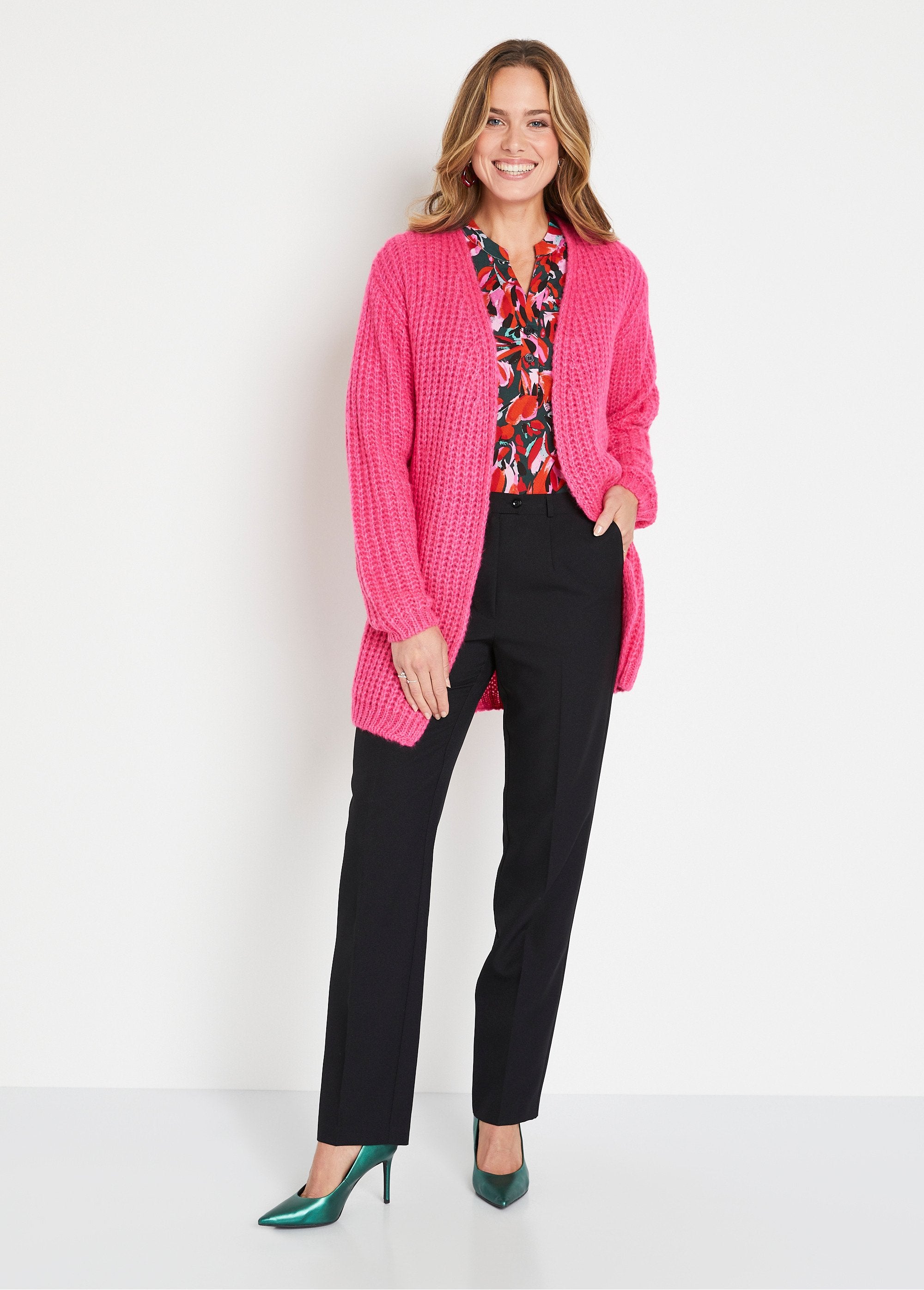 Effen_lang_vest_met_grote_gebreide_rand_Fuchsia_SF1_slim