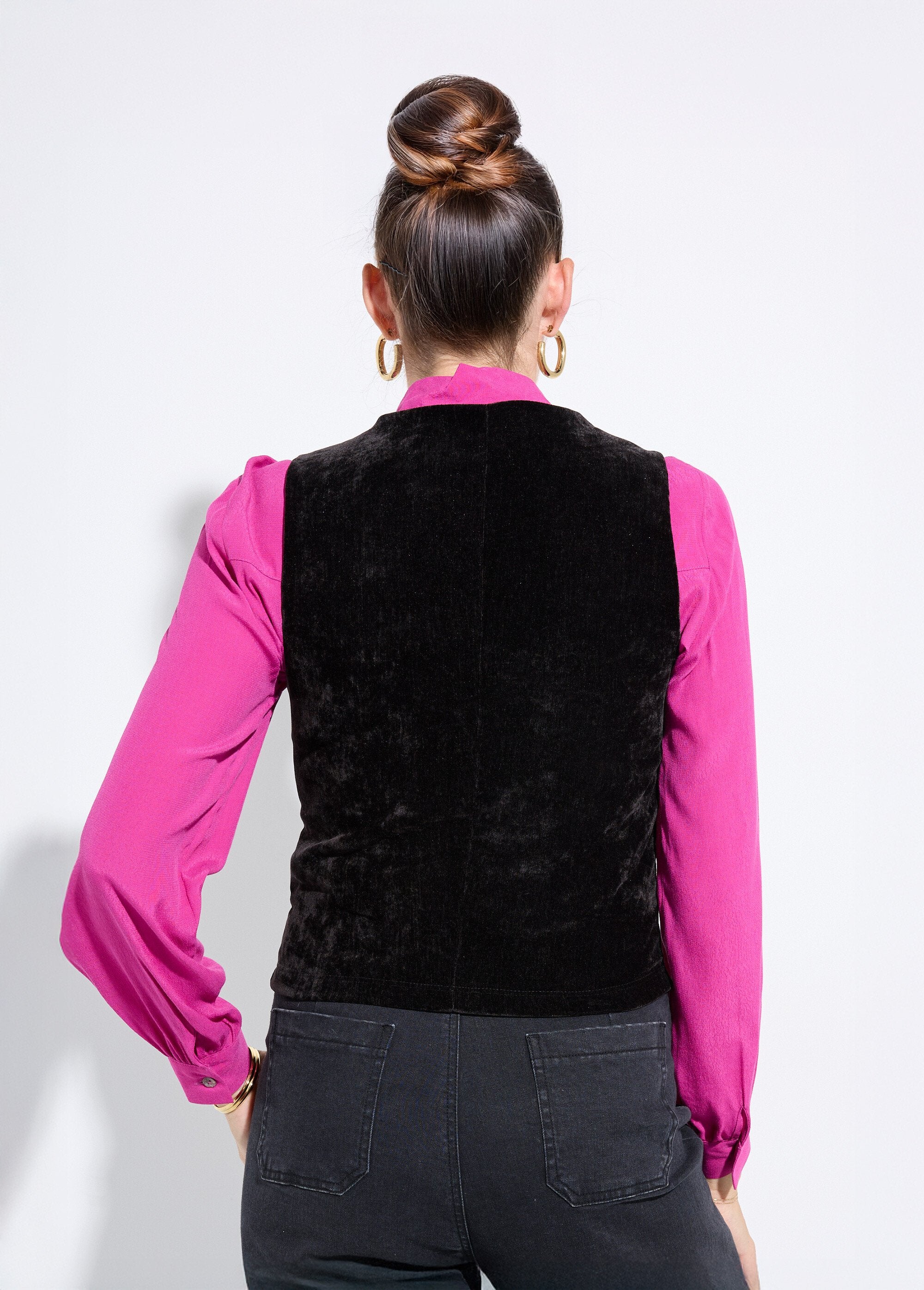 Gilet_sans_manches_boutonné_velours_ras_Noir_DO1_slim