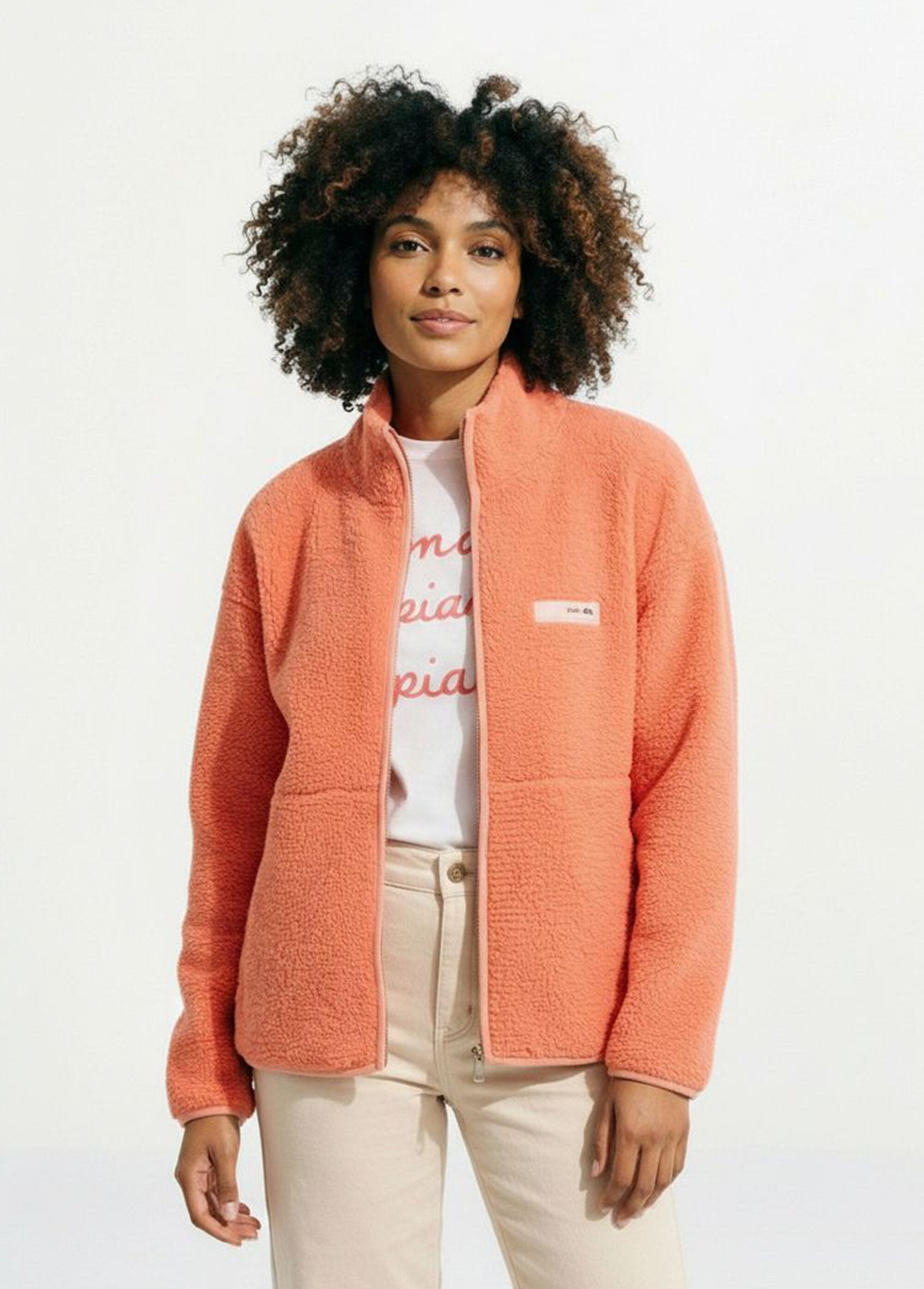 Warme_fleece_bodywarmer_met_rits,_opstaande_kraag_Orange_FA1_slim