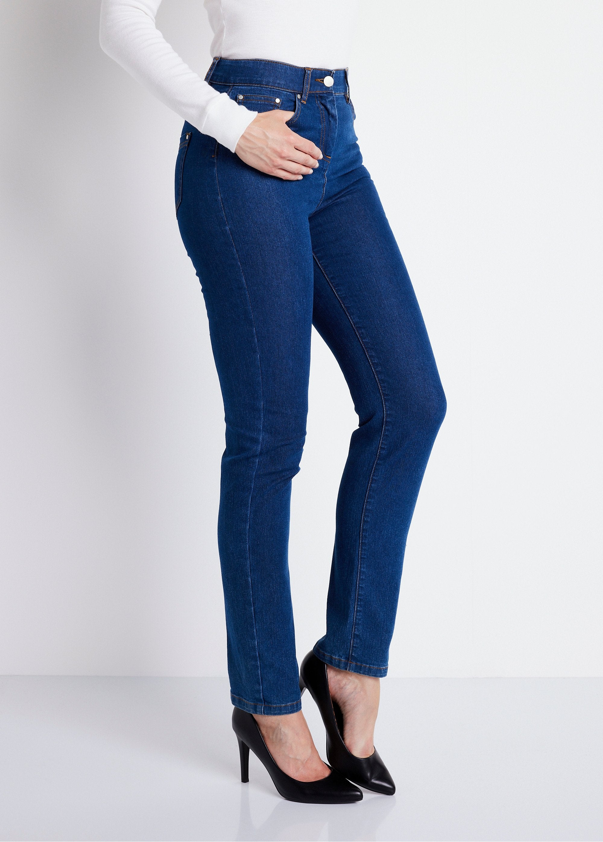 5-pocket_stretch_katoenen_jeans_met_tailleband_BLAUW_DR1_slim