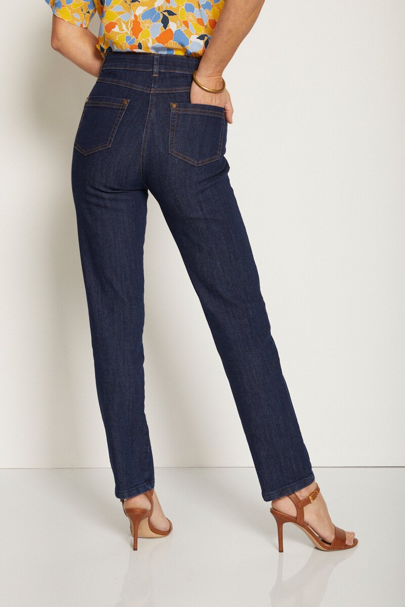 5-pocket_stretch_katoenen_jeans_met_tailleband_Indigo_DO1_slim