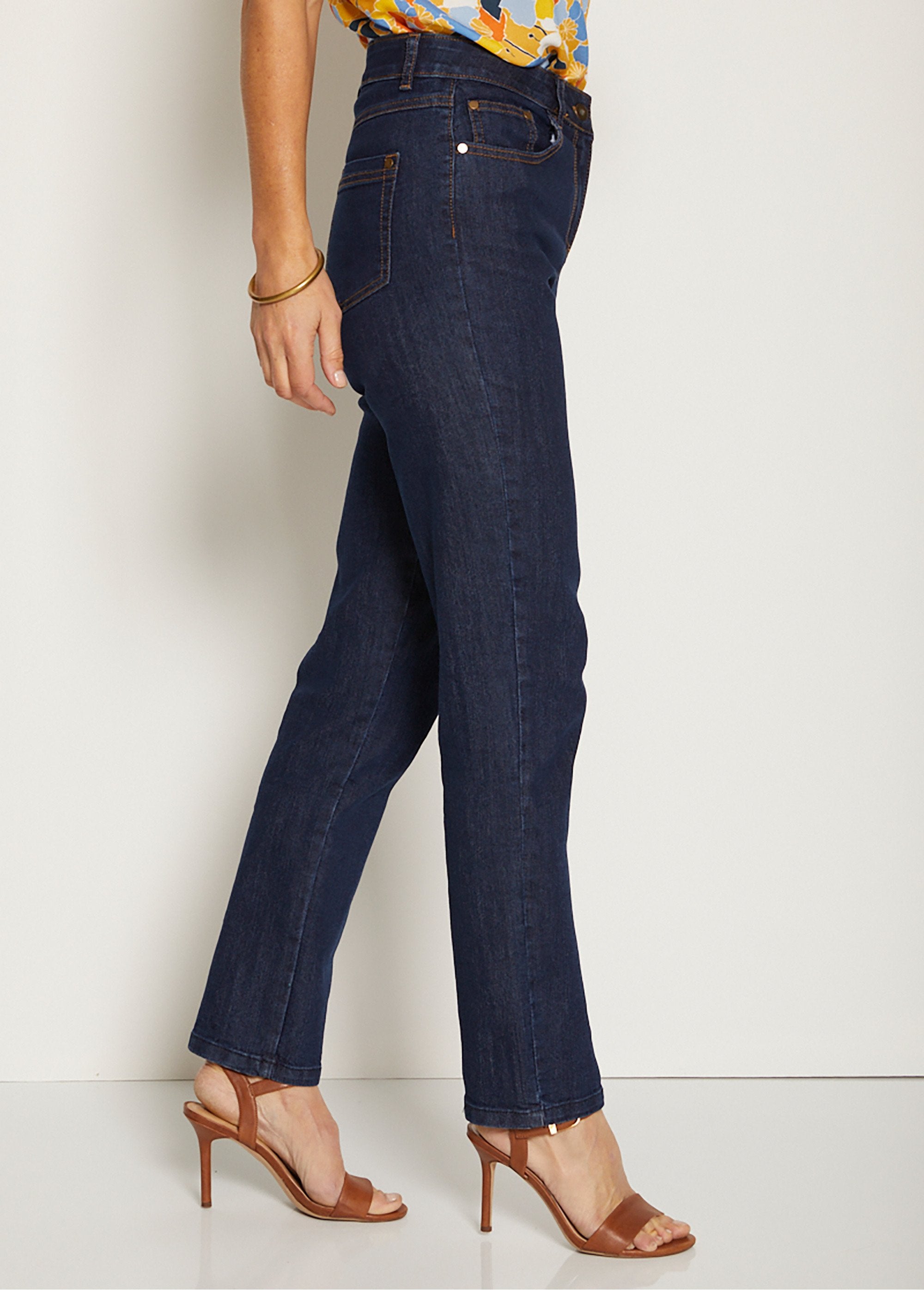 5-pocket_stretch_katoenen_jeans_met_tailleband_Indigo_DR1_slim