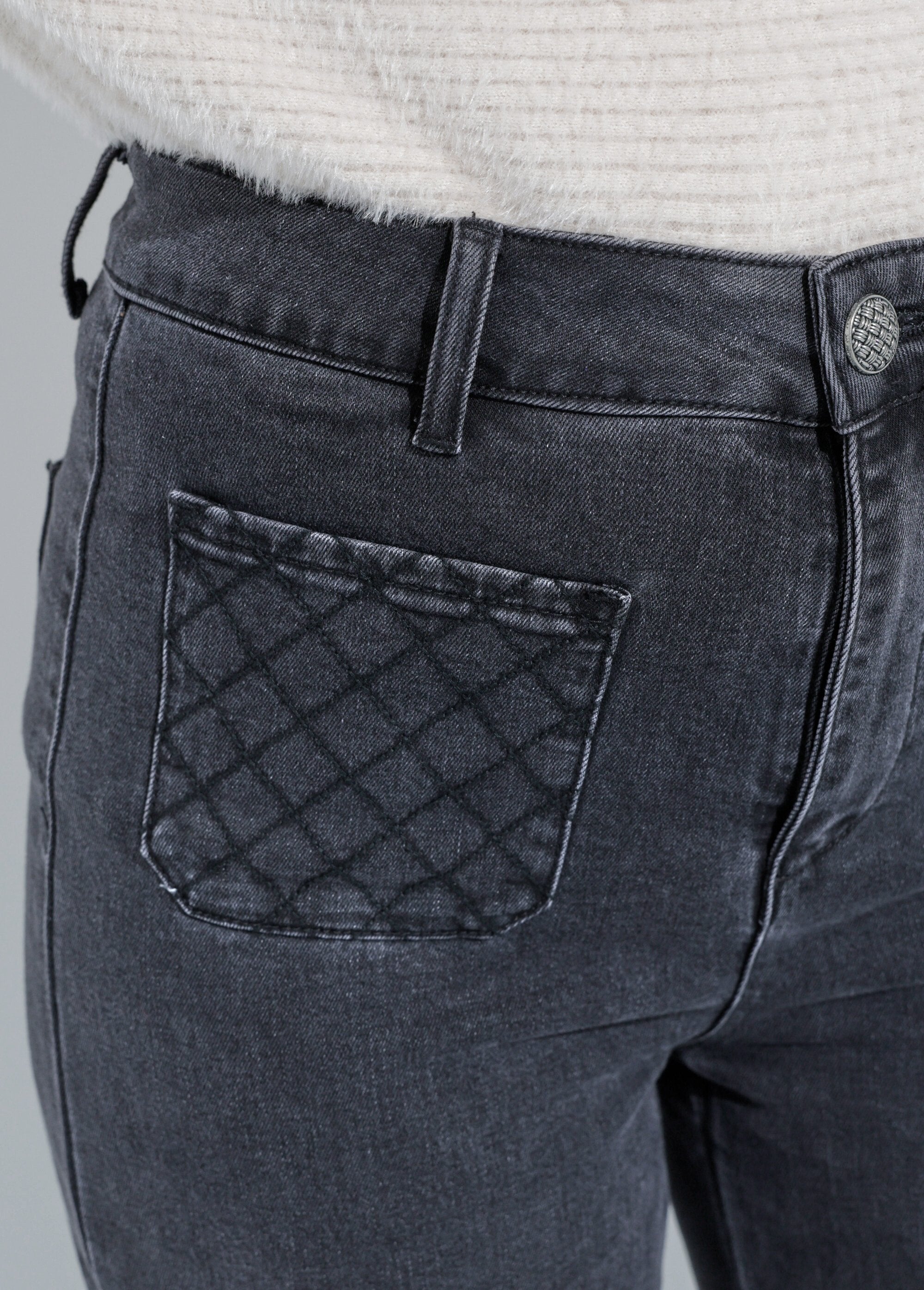 Flare_jeans_met_zakken,_speciaal_voor_SMALL_Gris_anthracite_DE1_slim