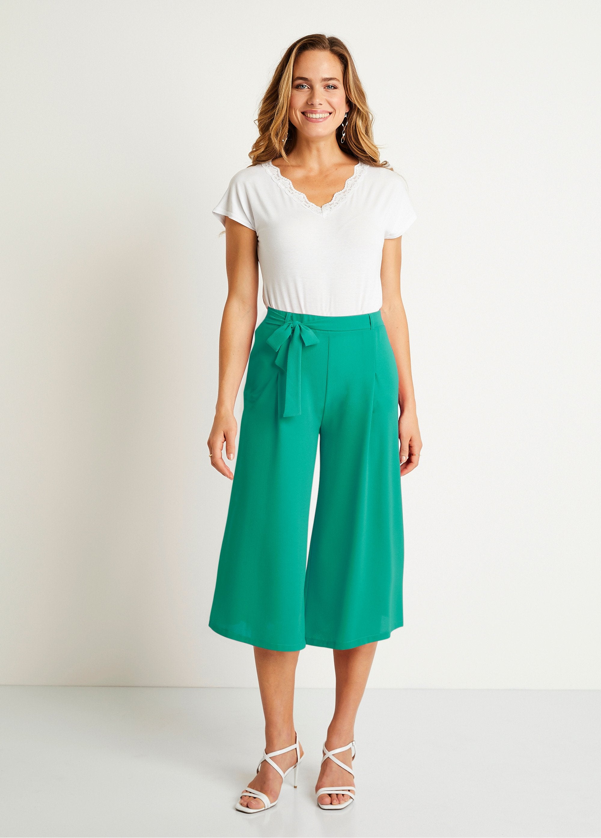 Lange_broek_met_elastische_tailleband_Effen_groen_SF1_slim