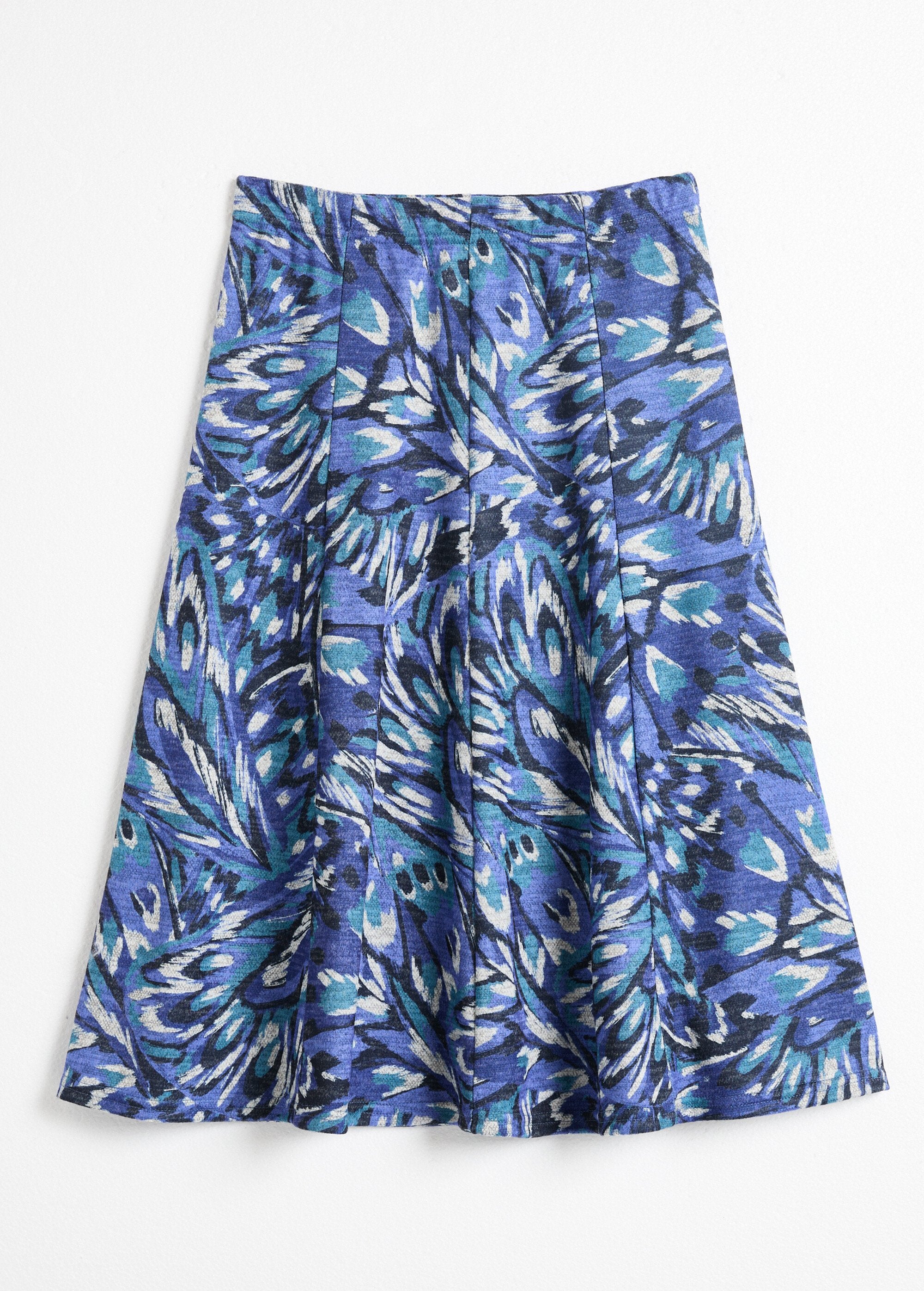 Bedrukte_warm_gebreide_rok_met_uitlopende_pijpen_in_het_midden_Imprime_bleu_AP1_slim