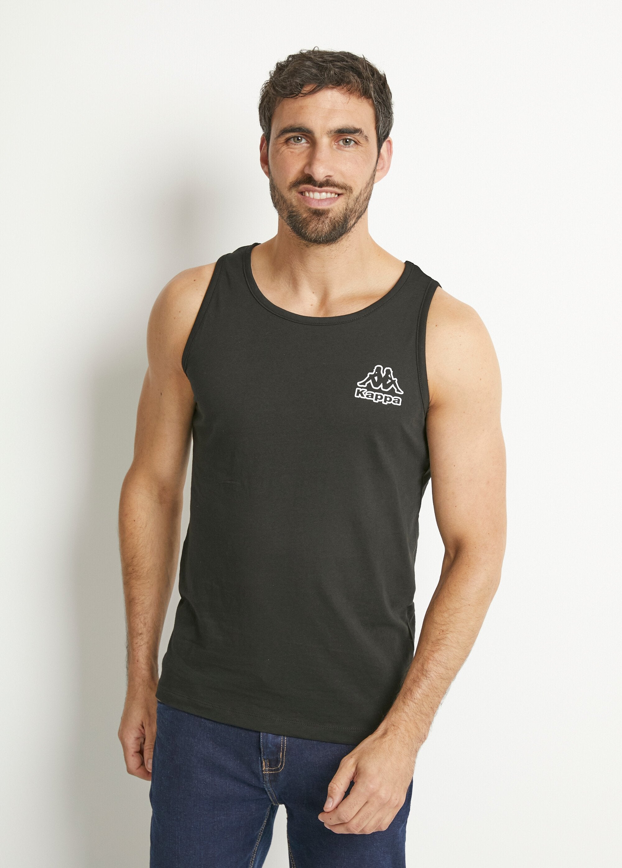 Kappa®_-_Set_van_2_mouwloze_tanktops_met_ronde_hals_Noir_lot_2_FA1_slim