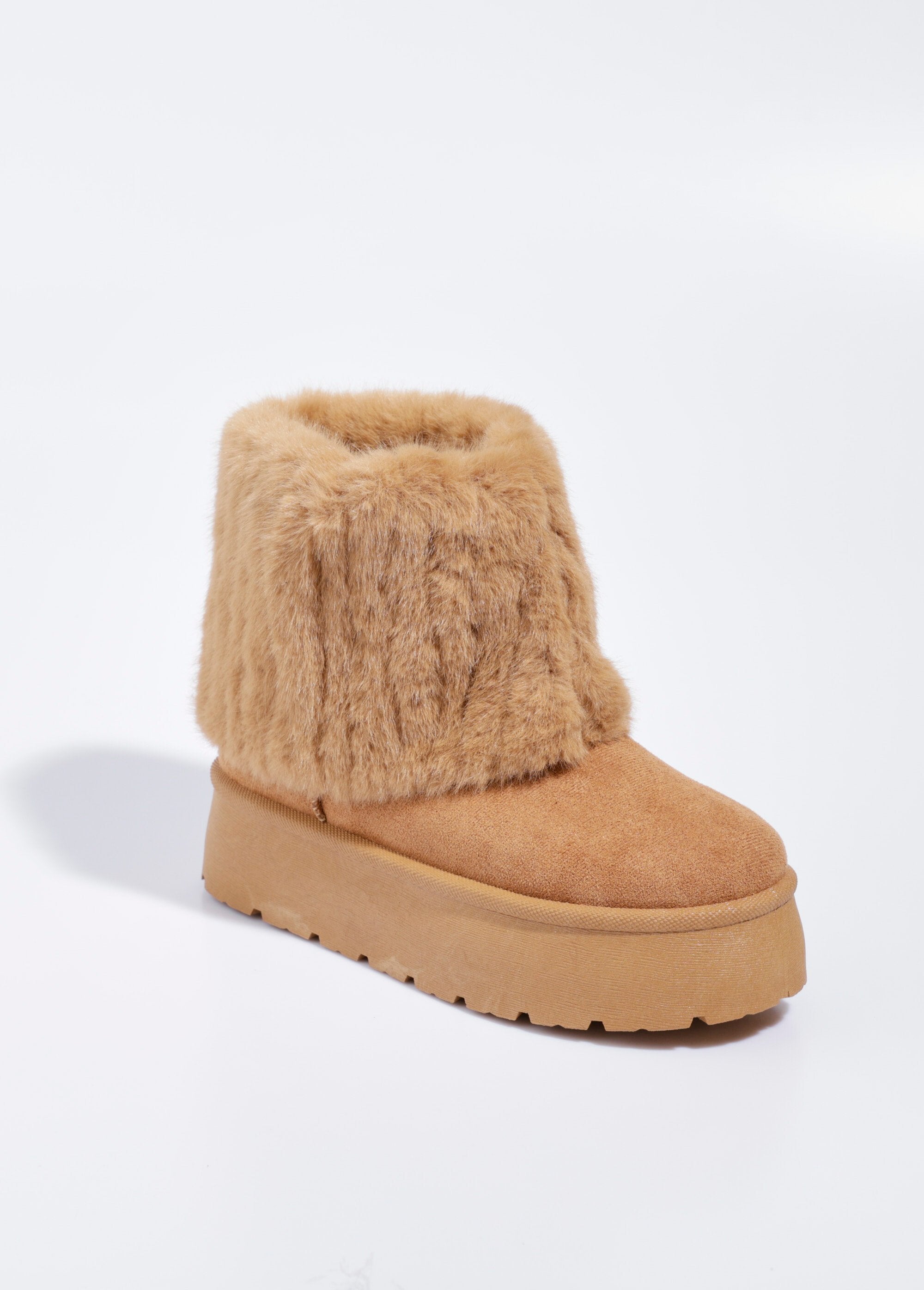 Boots_compensées_fausse_fourrure_Camel_FA1_slim