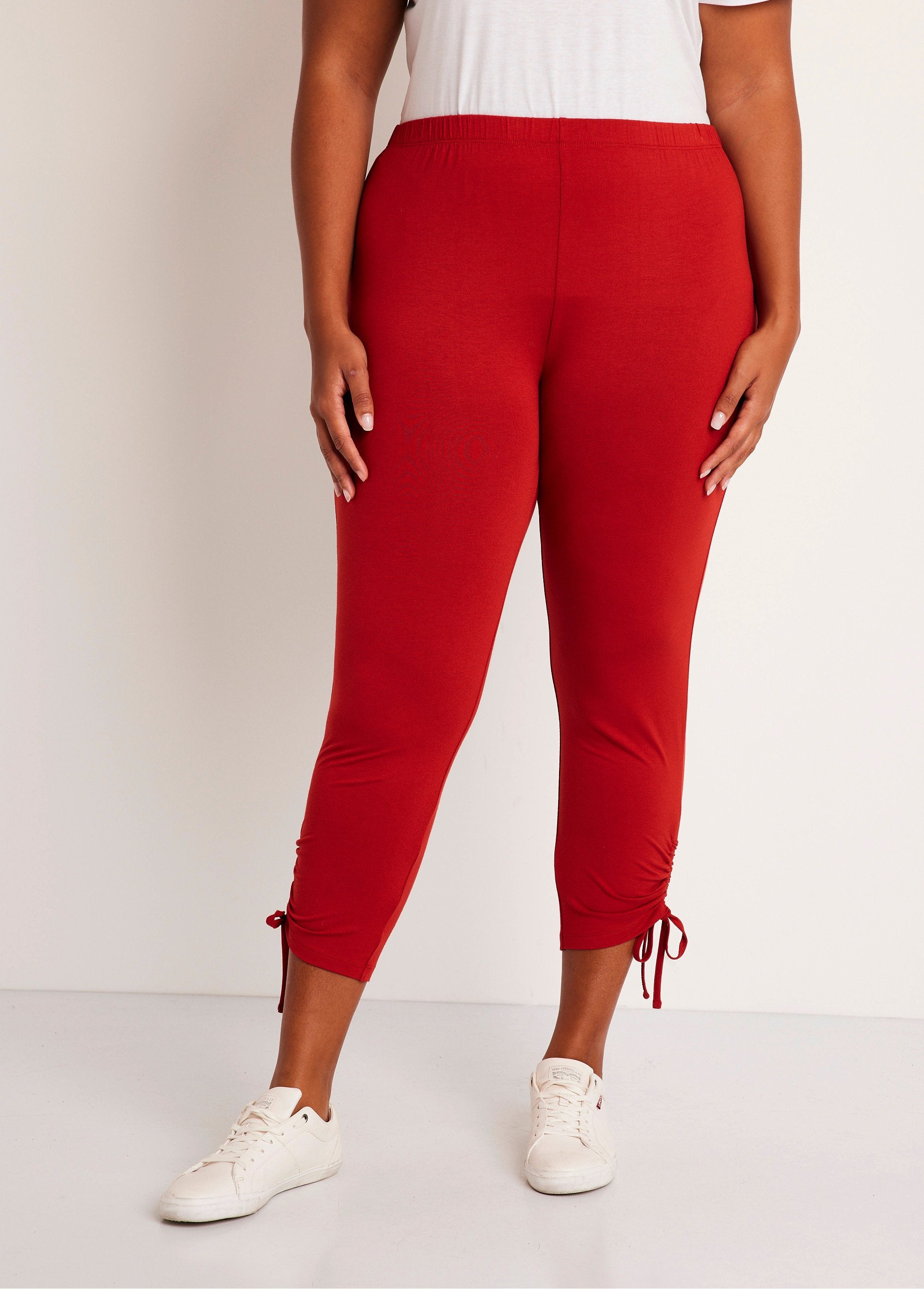 Korte_legging_met_elastische_tailleband_Paprikapoeder_FA1_curvy