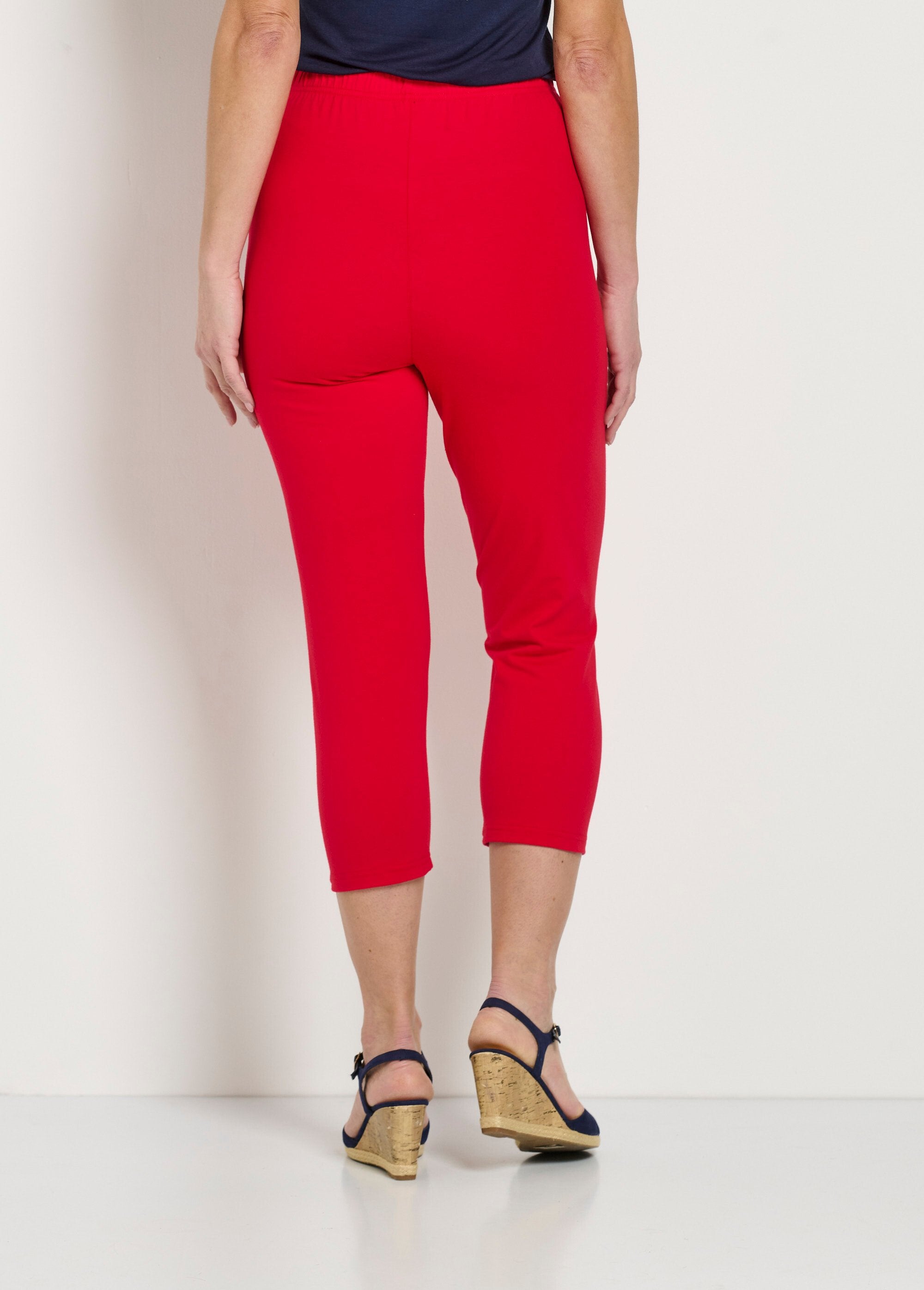 Legging_court_taille_élastiquée_coton_Uni_capucine_DO1_slim