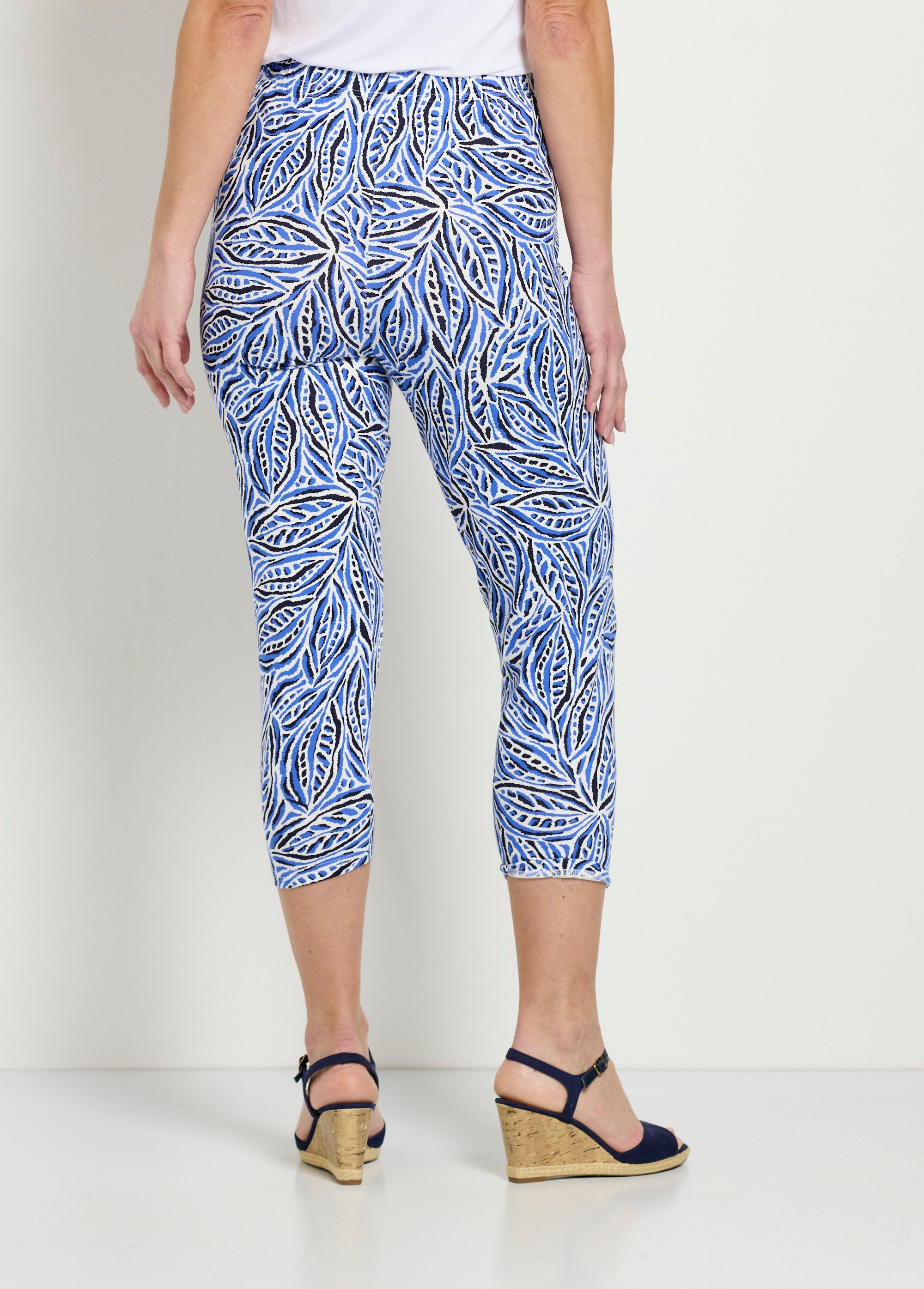 Legging_court_taille_élastiquée_coton_Imprime_bleu_DO1_slim