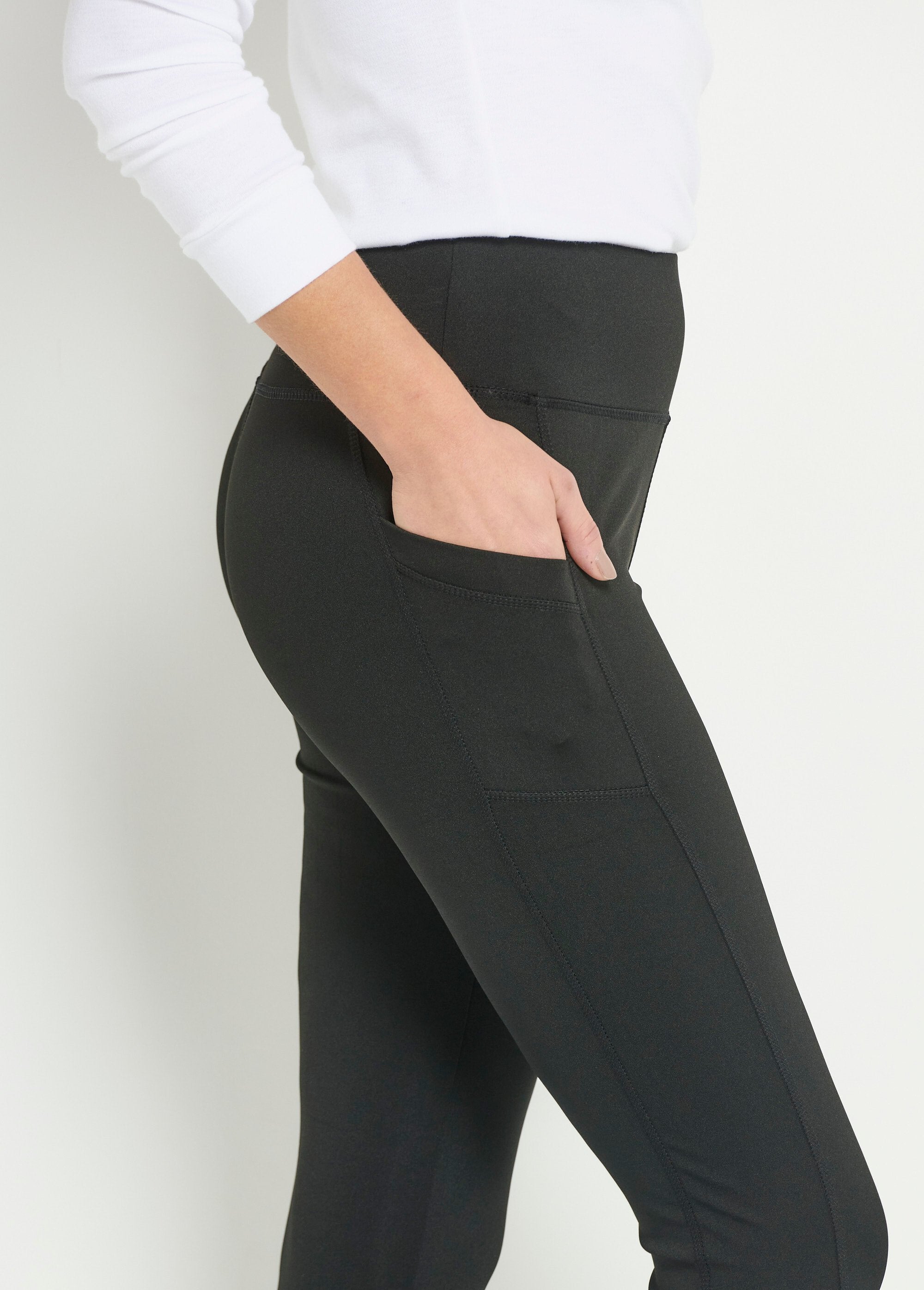 Effen_sportlegging_met_elastische_tailleband_Noir_DE1_slim