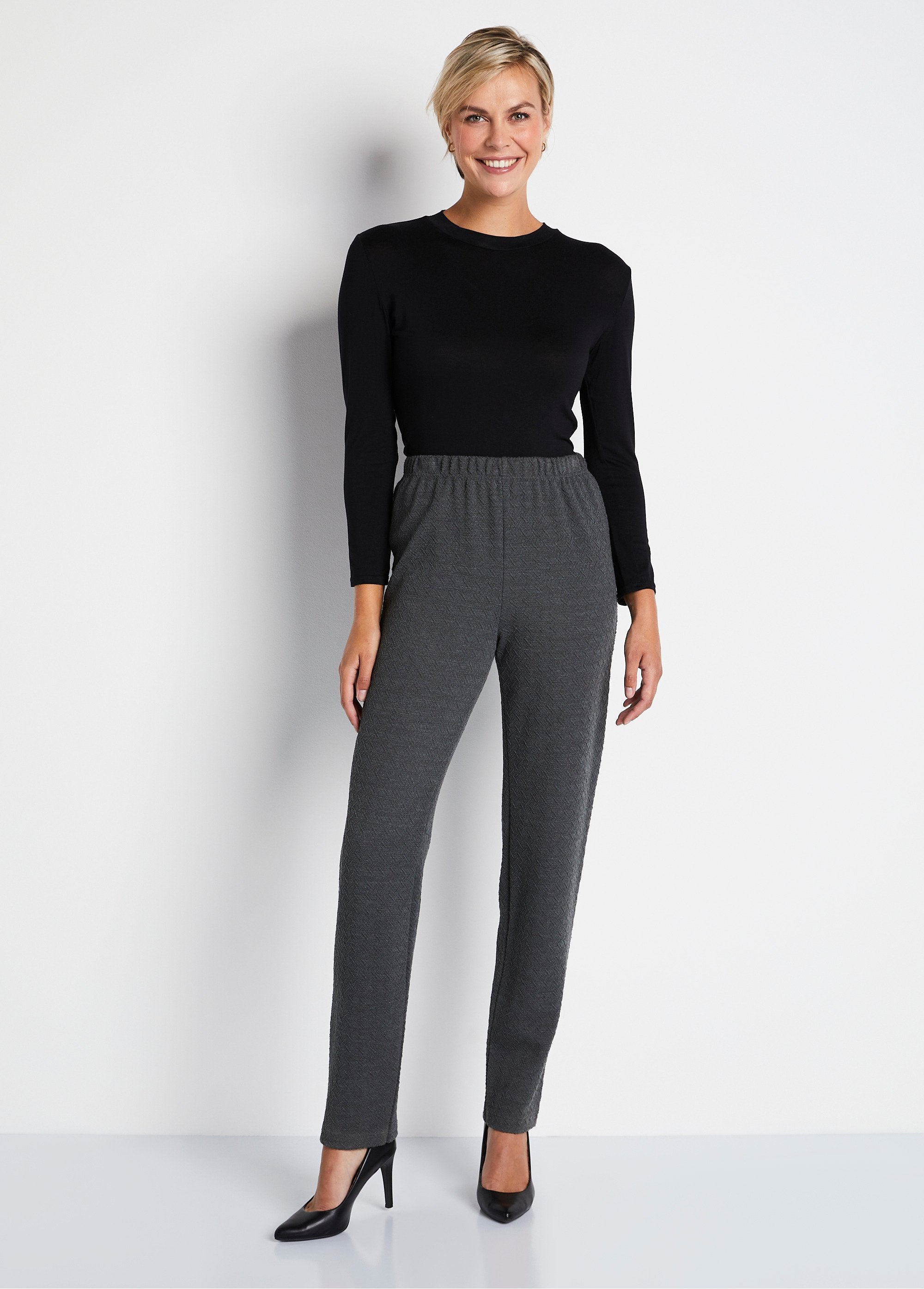 Rechte_legging_met_elastische_tailleband_en_wol_Effen_grijs_SF1_slim