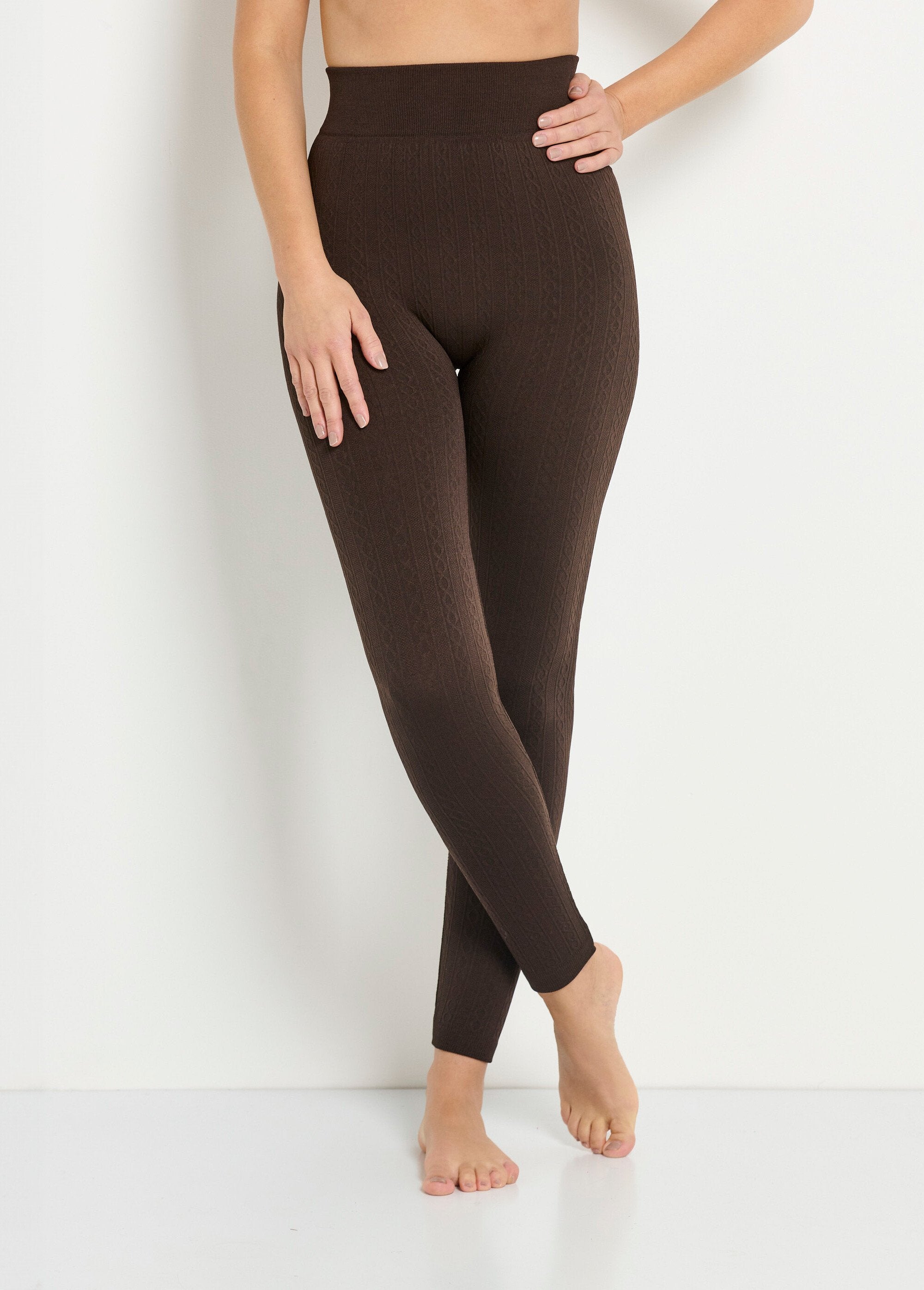 Infinitif_Twisted_Thermo_Fleece_Legging_voor_dames._Marron_FA2_slim