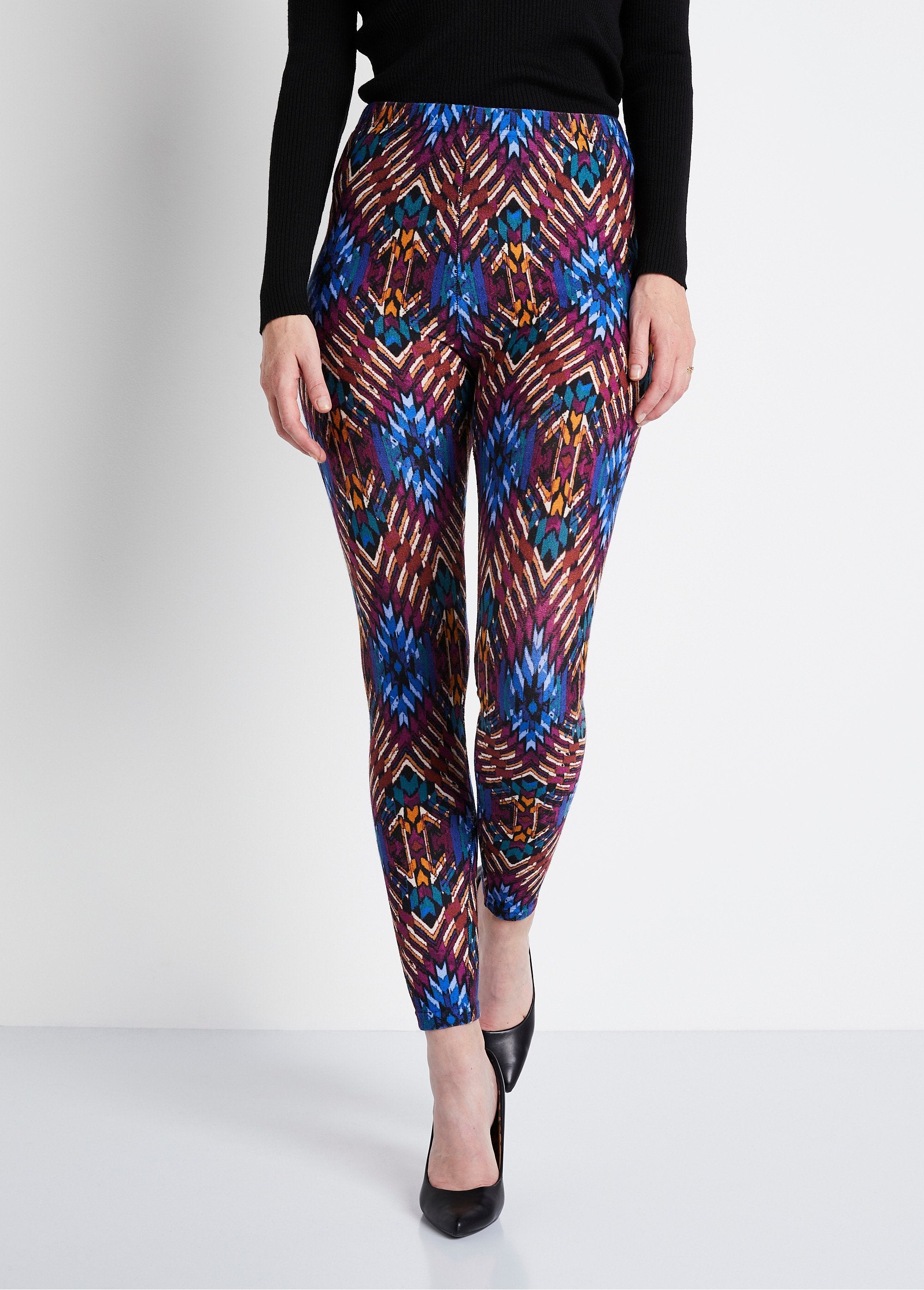 Lange_effen_legging_of_legging_met_print_Bleu_et_cassis_FA1_slim