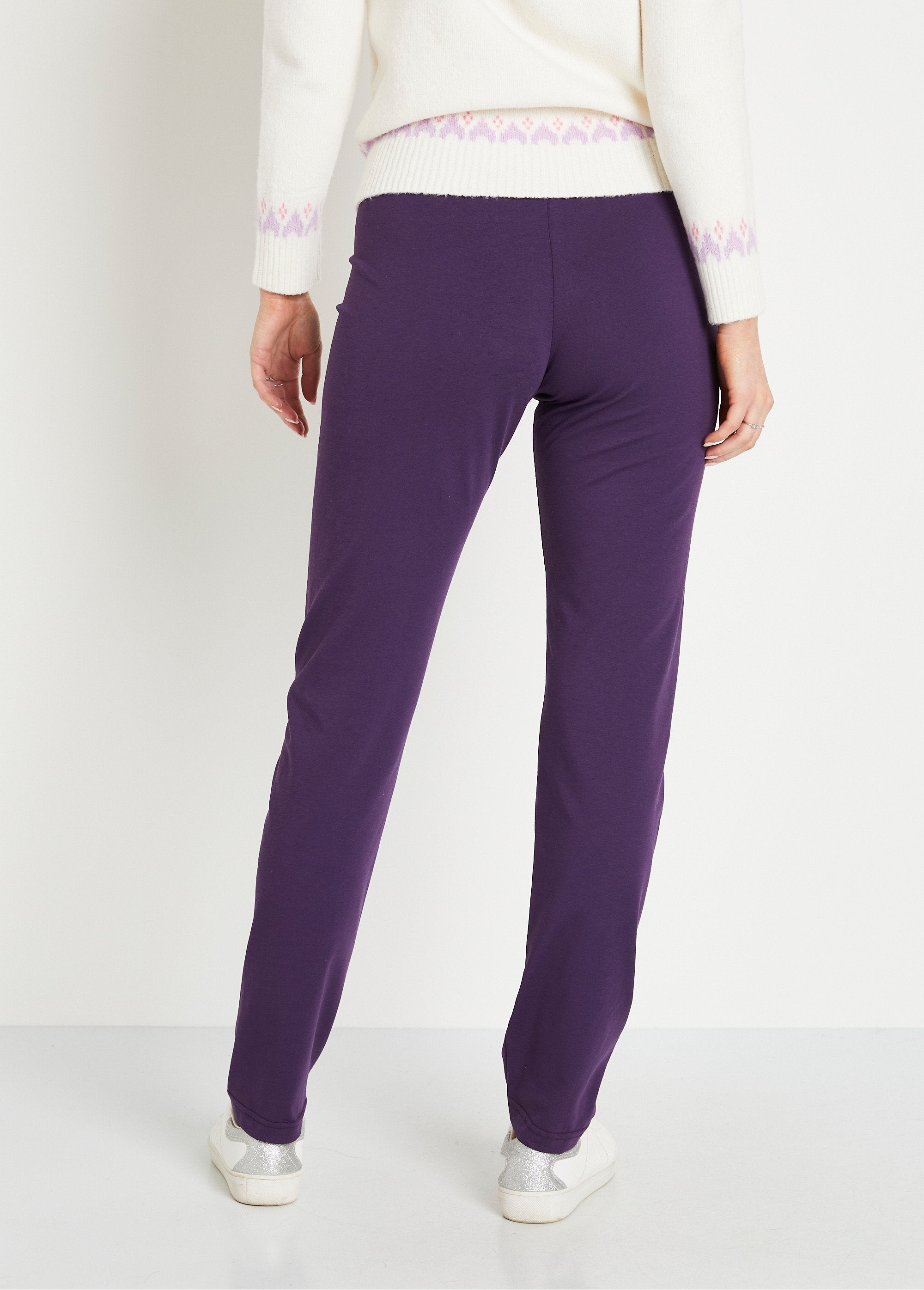 Legging_van_katoenjersey_met_elastiek_in_de_taille_Pruim_DO1_slim