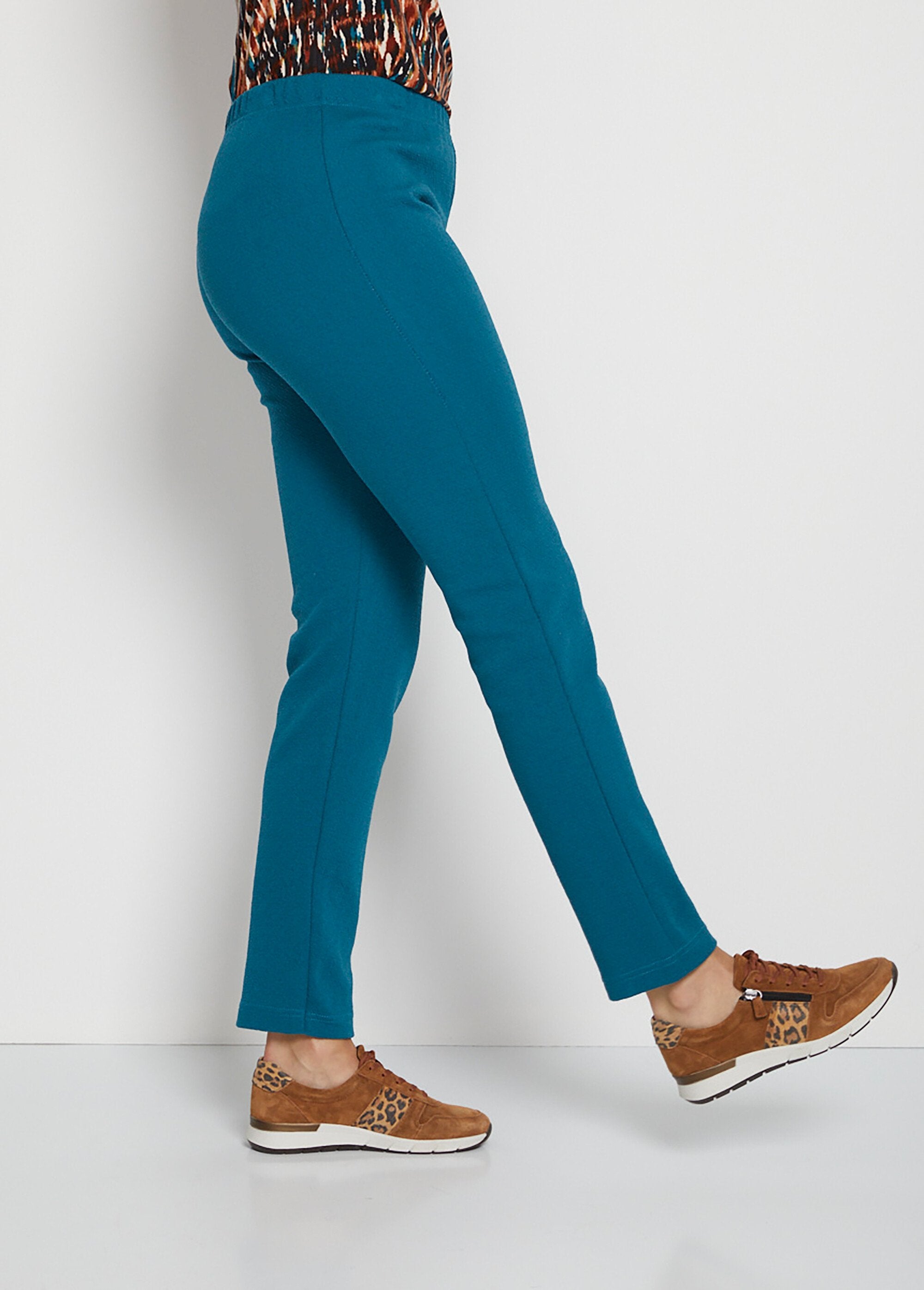 Legging_van_stretch_jersey_met_elastische_tailleband_Uni-lagune_DR1_slim