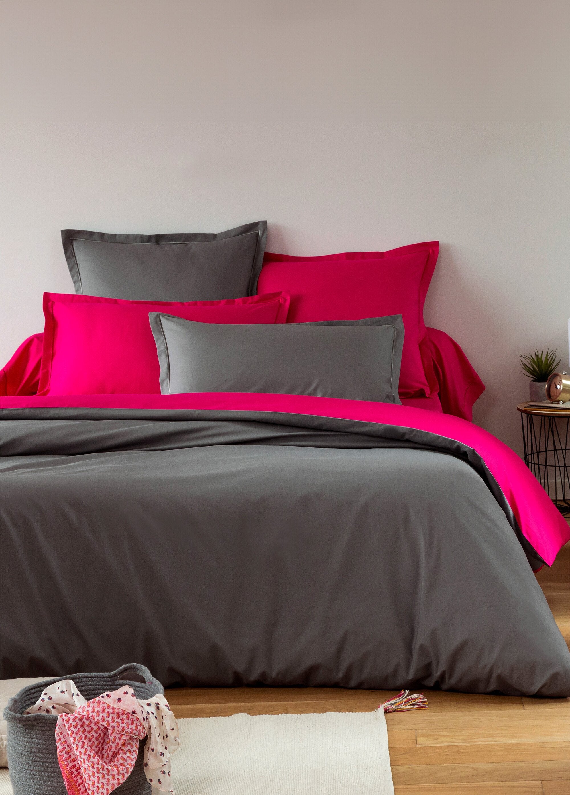 Hoeslaken_puur_katoen_effen_RELAX_Fuchsia_DE1_slim