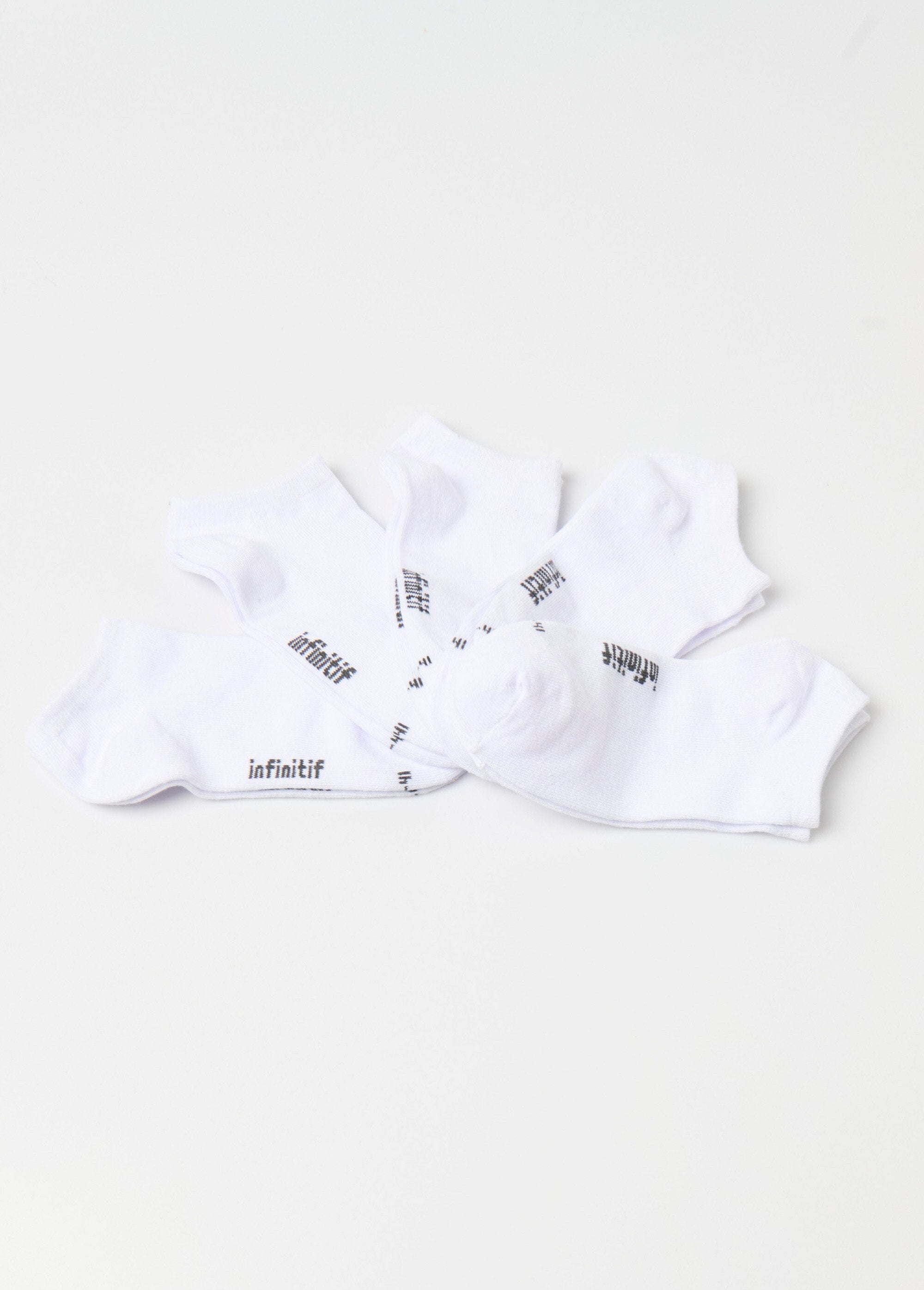 Set_van_5_effen_sokken,_licht_Blanc_lot_5_FA1_slim