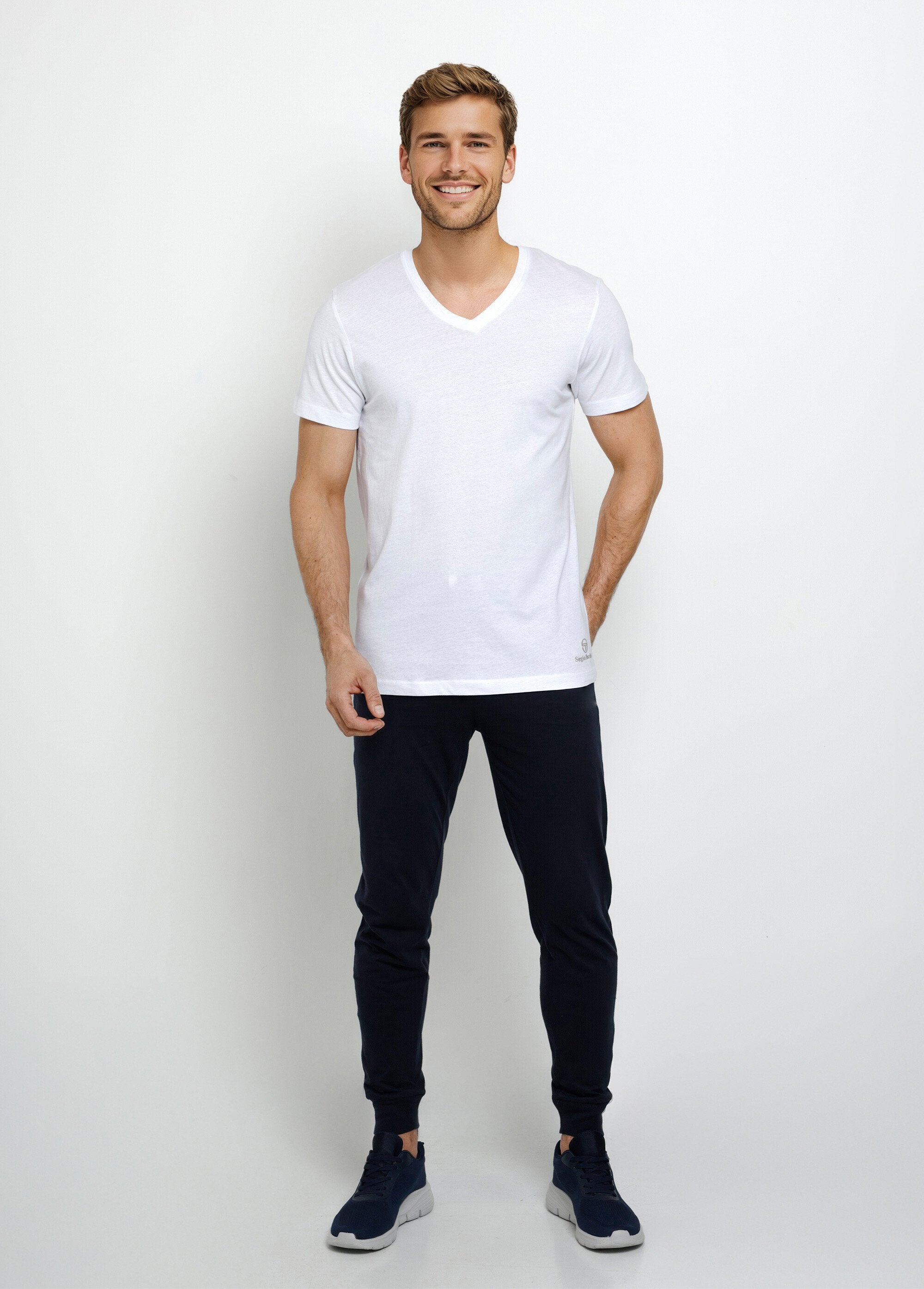 Essentiële_V-hals_T-shirts_met_korte_mouwen_Blanc_SF1_slim