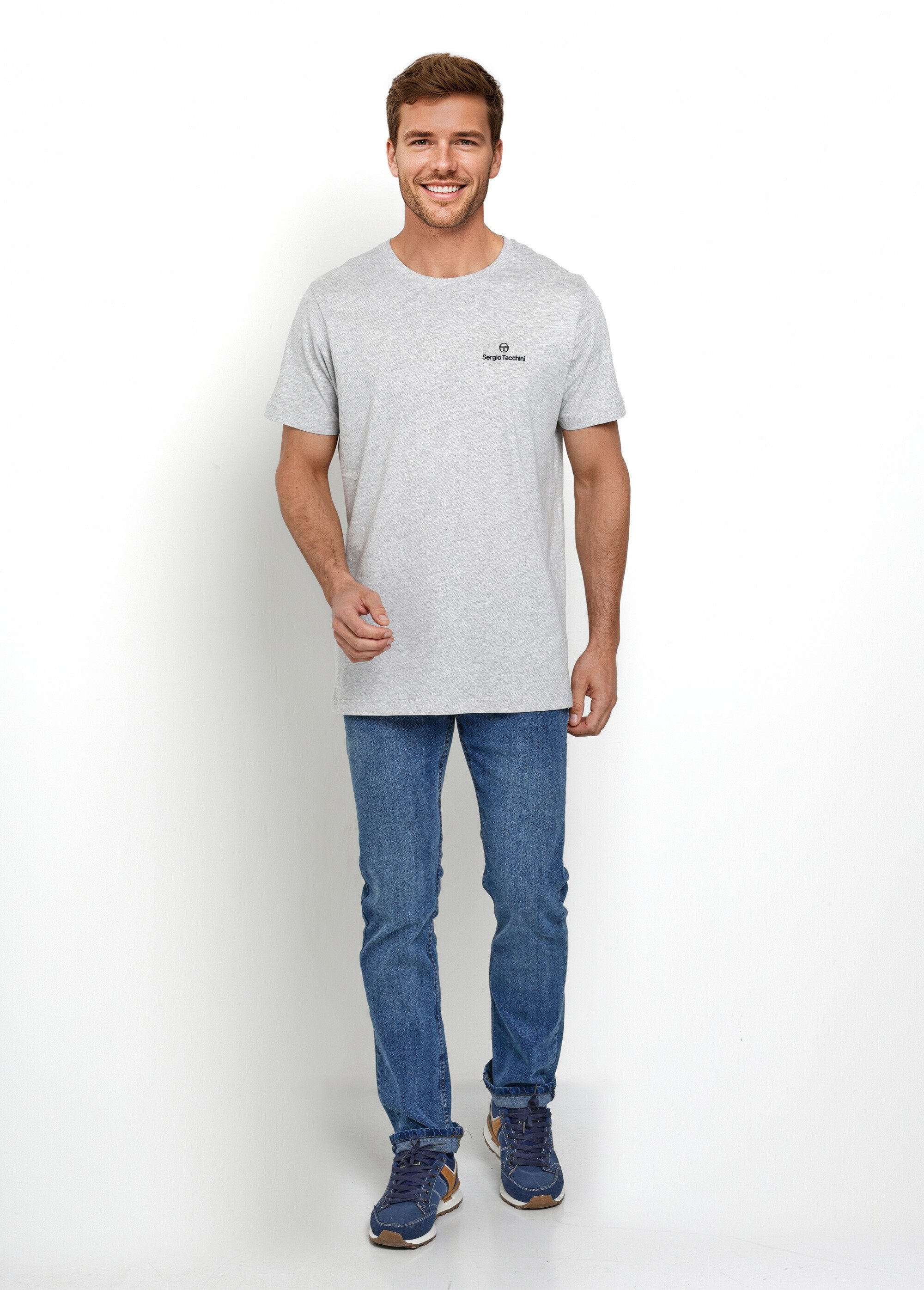 T-shirt_met_ronde_hals,_korte_mouwen,_gevlekt_Gris_SF1_slim