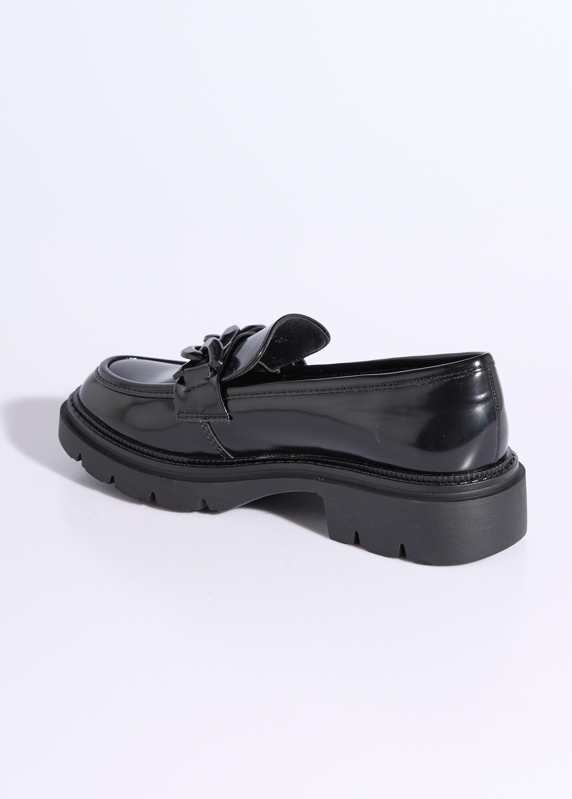 Grove_schoenen,_metalen_schakels_Noir_DO1_slim
