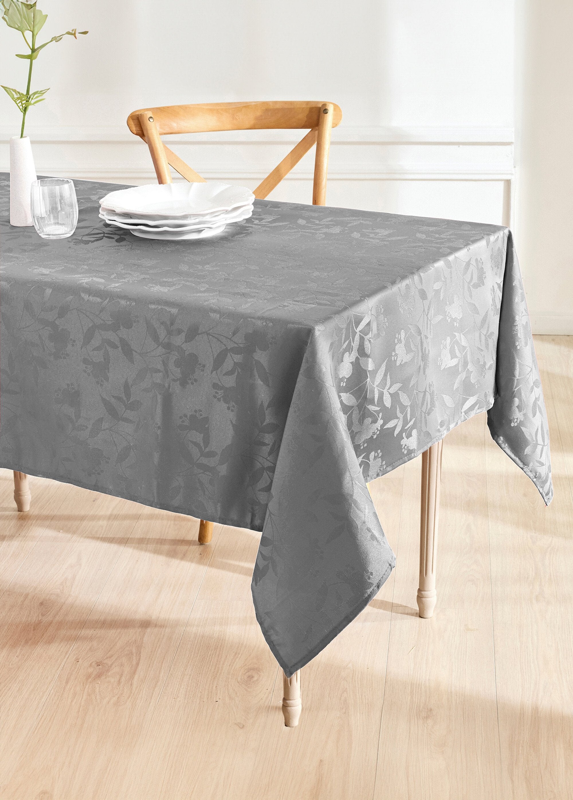 Nappe_jacquard_damassé_végétal_Calitex_Gris_fonce_FA1_slim