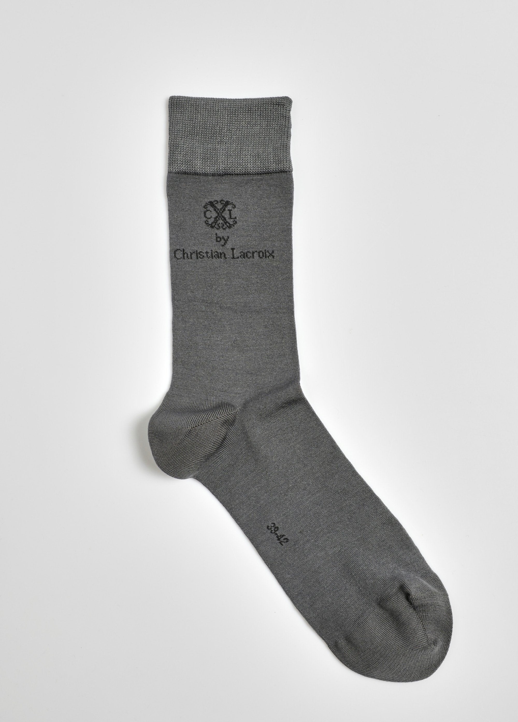 Paar_gemerceriseerde_katoenen_sokken_Gris_clair_DE1_slim