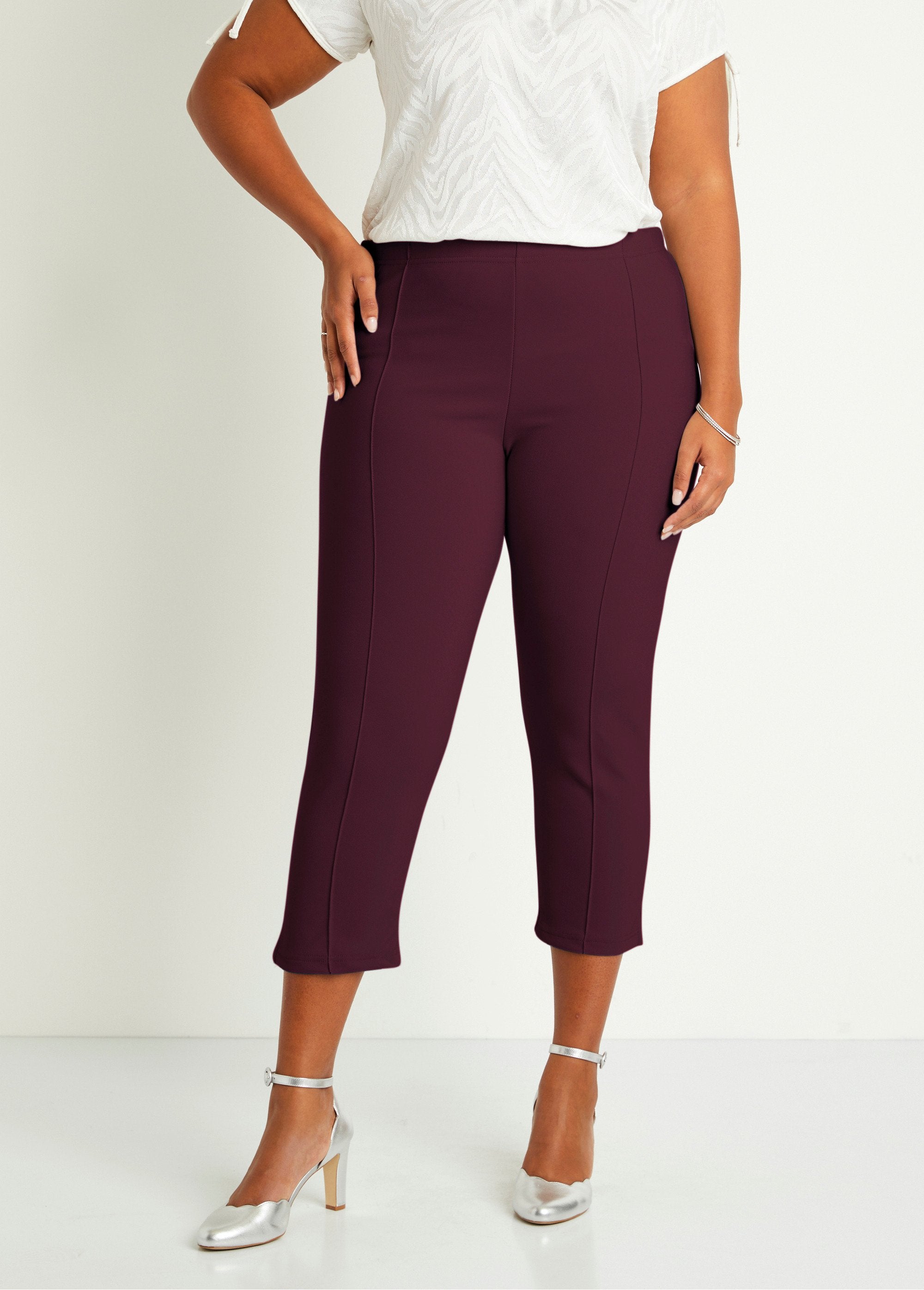 Geribde_broek_met_elastische_tailleband_Bordeaux_FA1_curvy