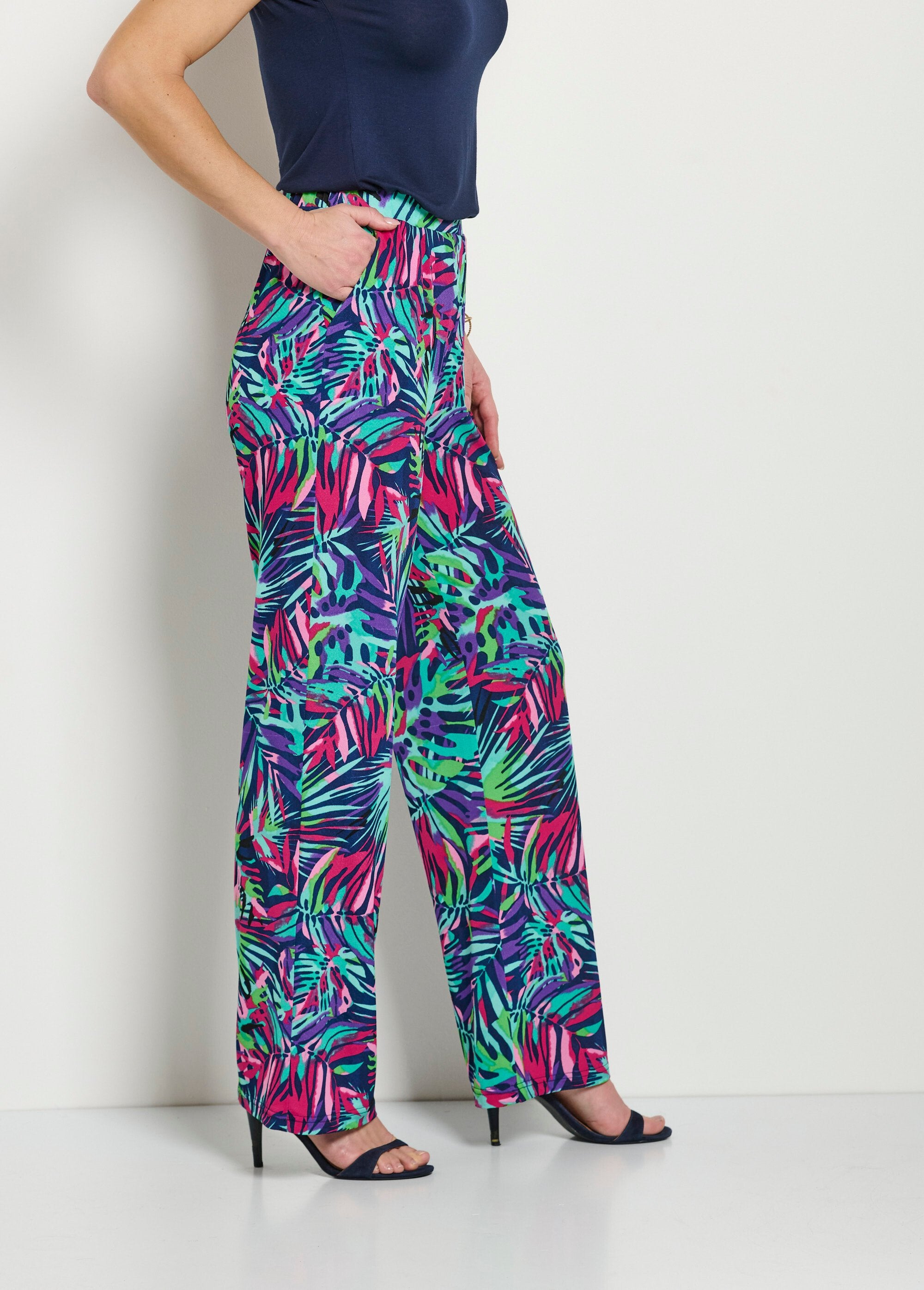 Pantalon_ample_taille_élastiquée_imprimé_Multicolore_DR1_slim