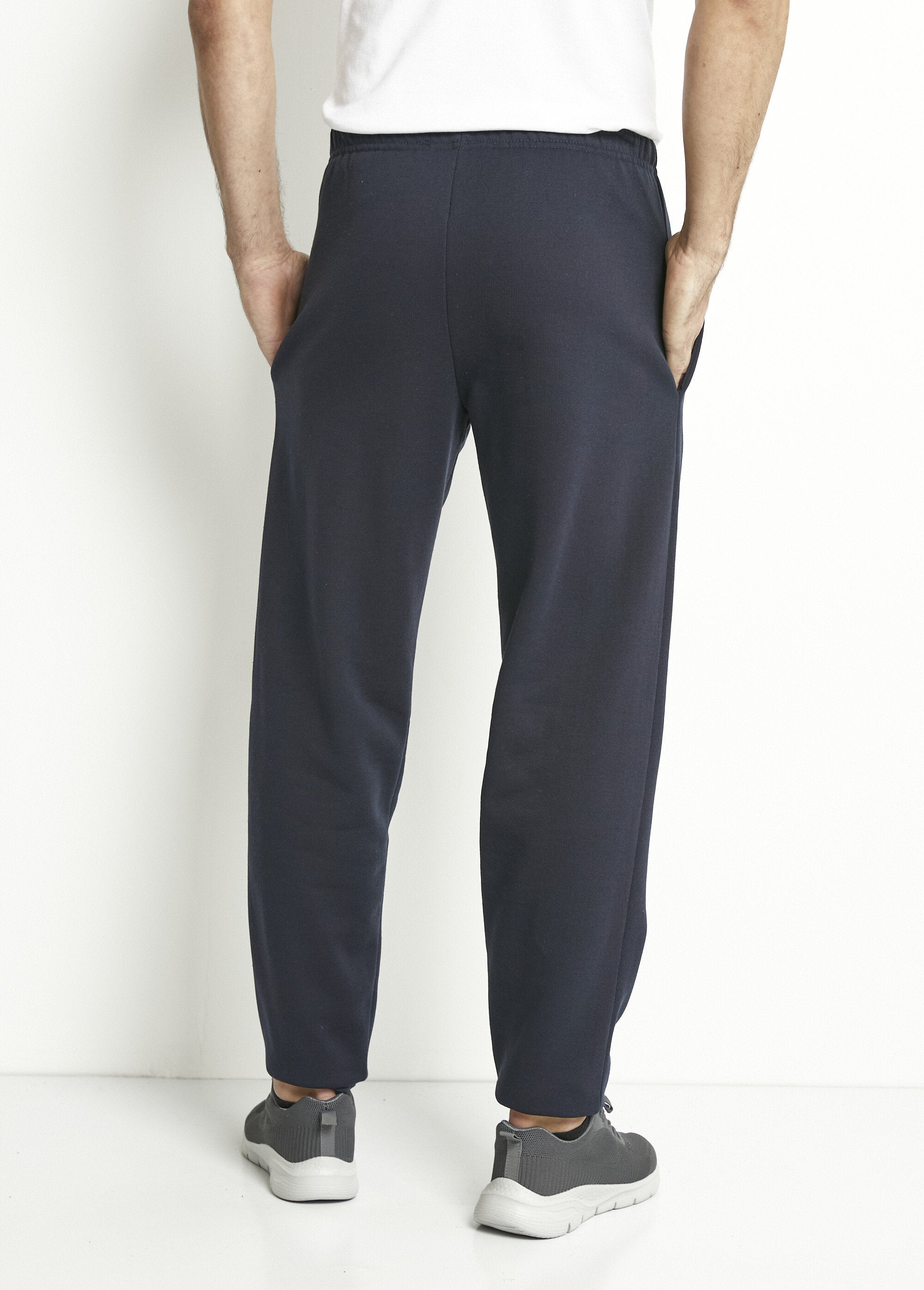 Pantalon_de_jogging_molleton_ceinture_élastiquée_Marine_DO1_slim